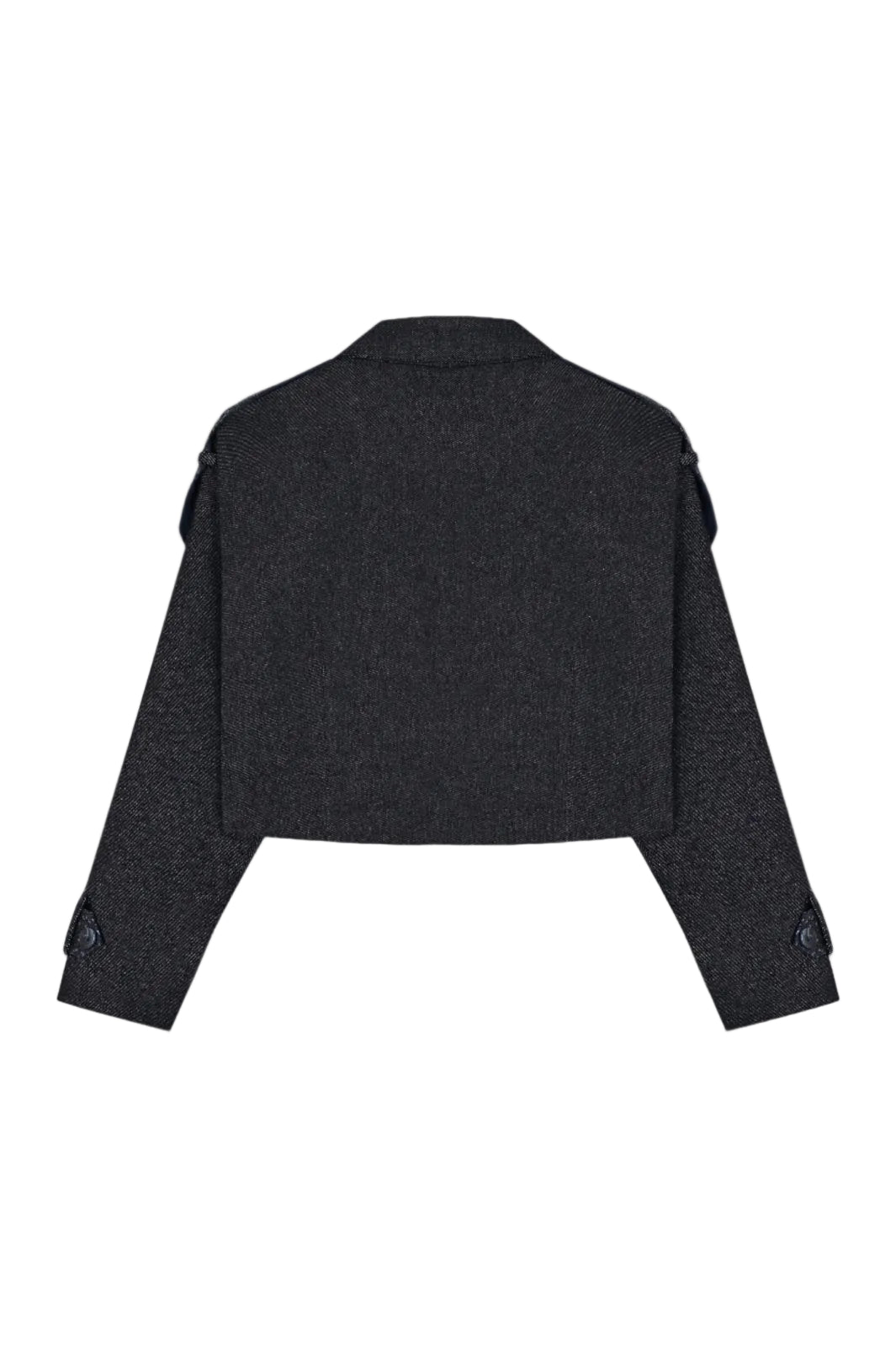 Midnight Cropped Denim Jacket - ADAMO