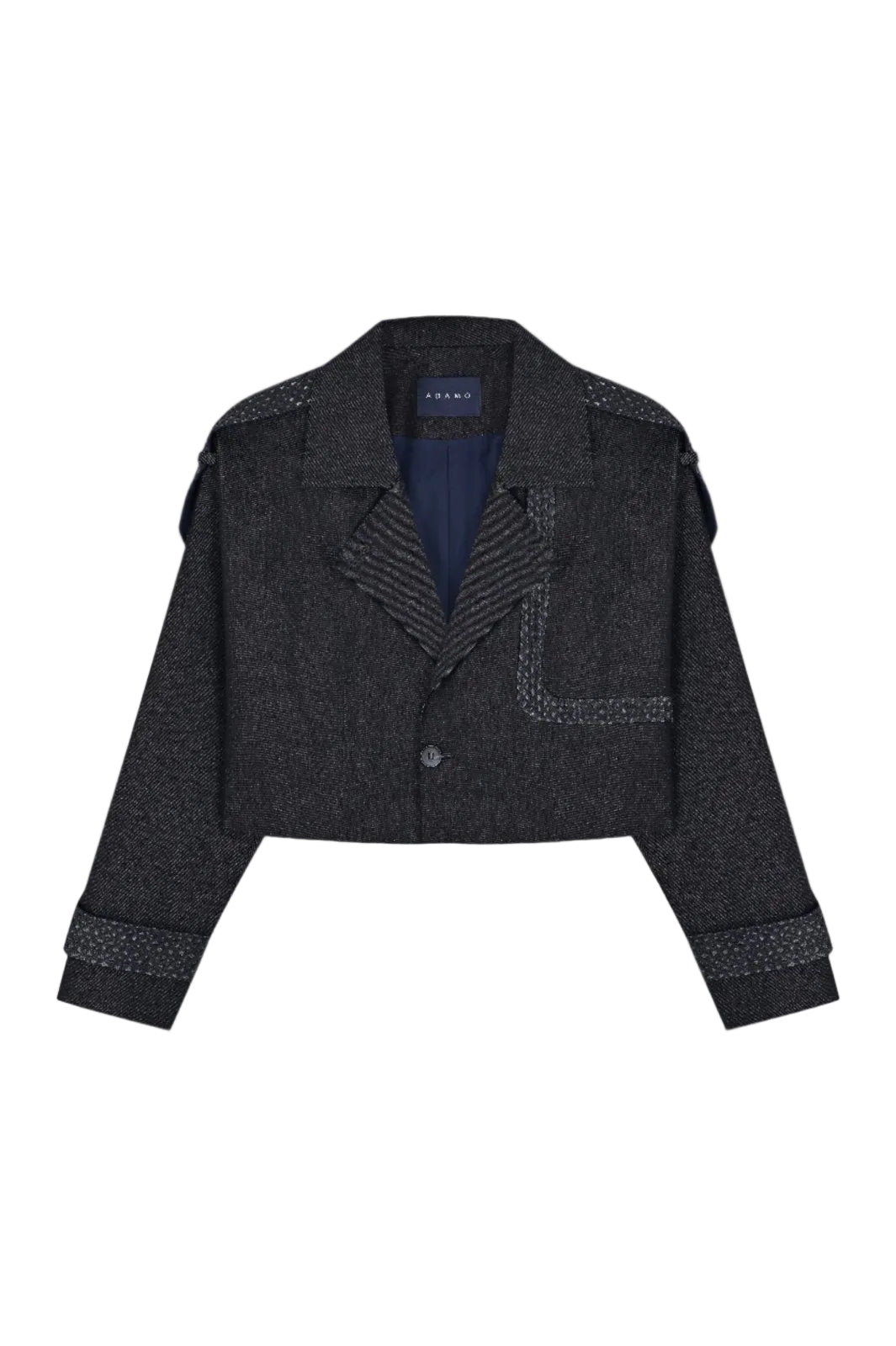 Midnight Cropped Denim Jacket - ADAMO