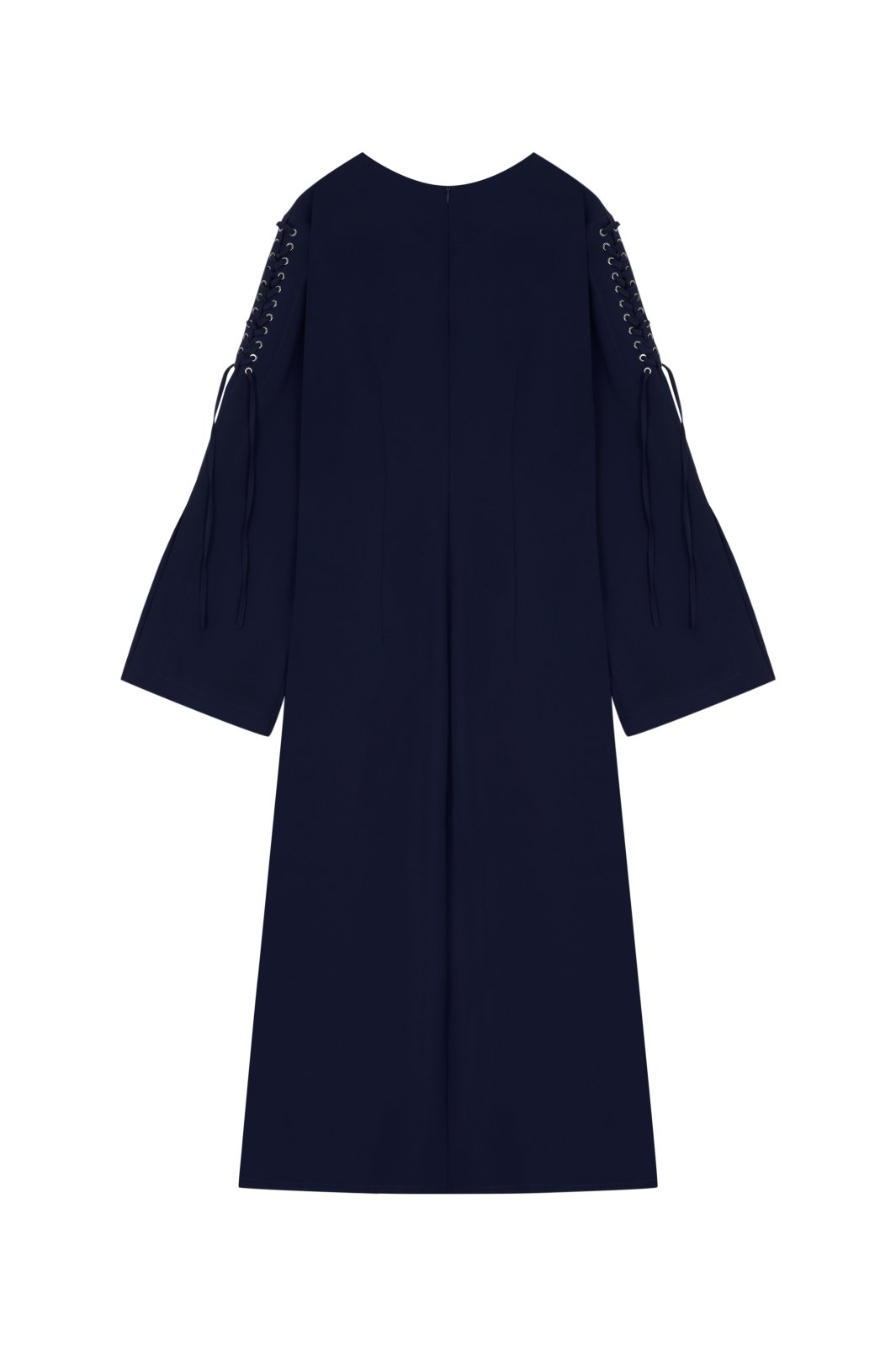 Midnight Navy Lace - Up Kaftan Dress - ADAMO