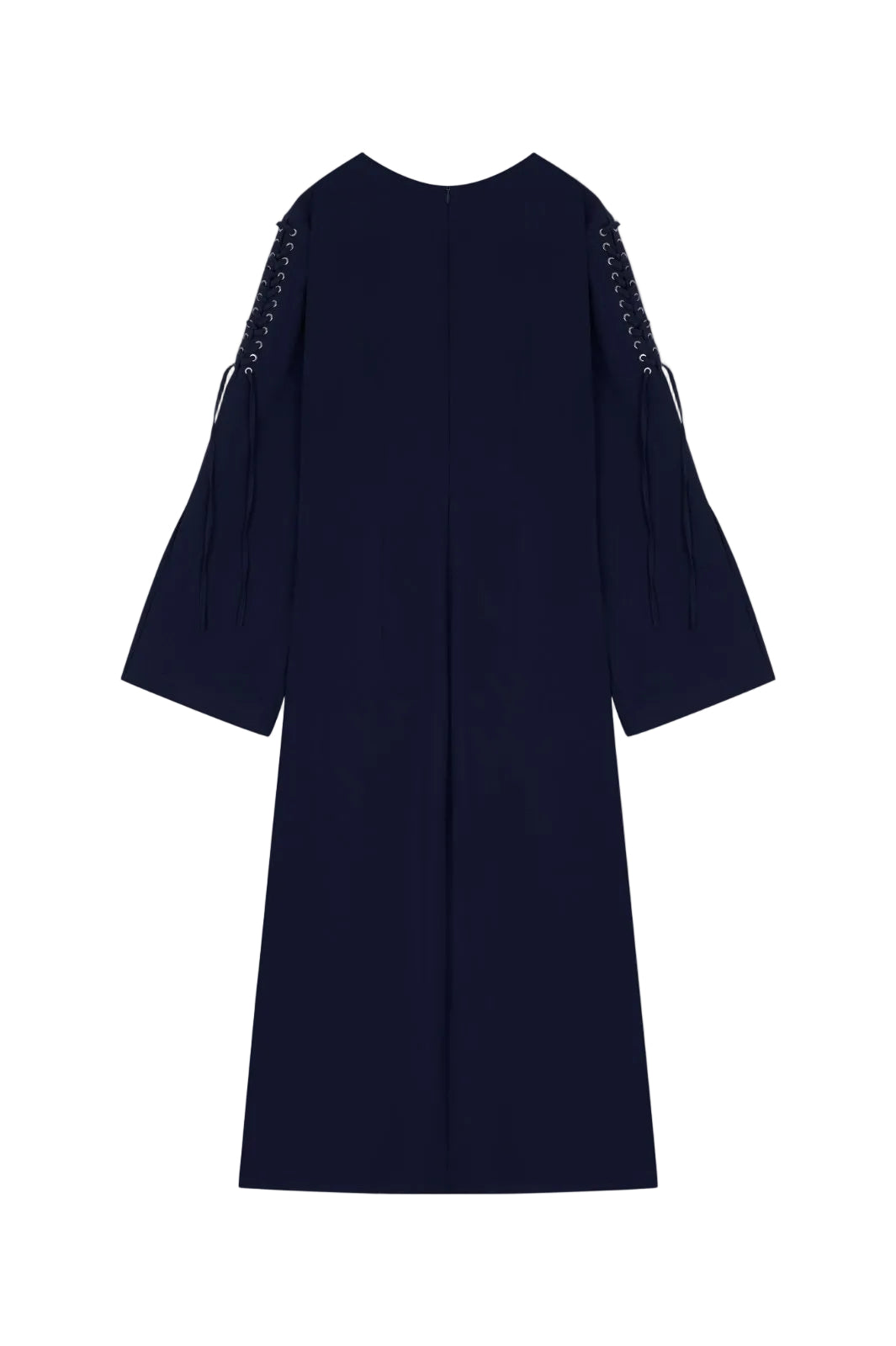 Midnight Navy Lace - Up Kaftan Dress - ADAMO