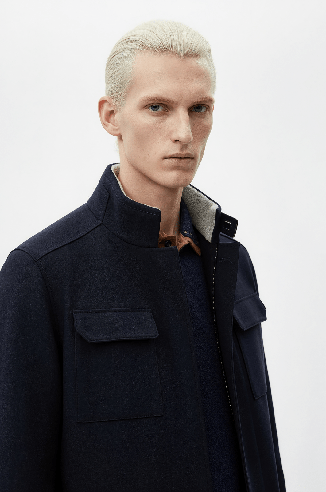 Midnight Navy Utility Jacket - ADAMO