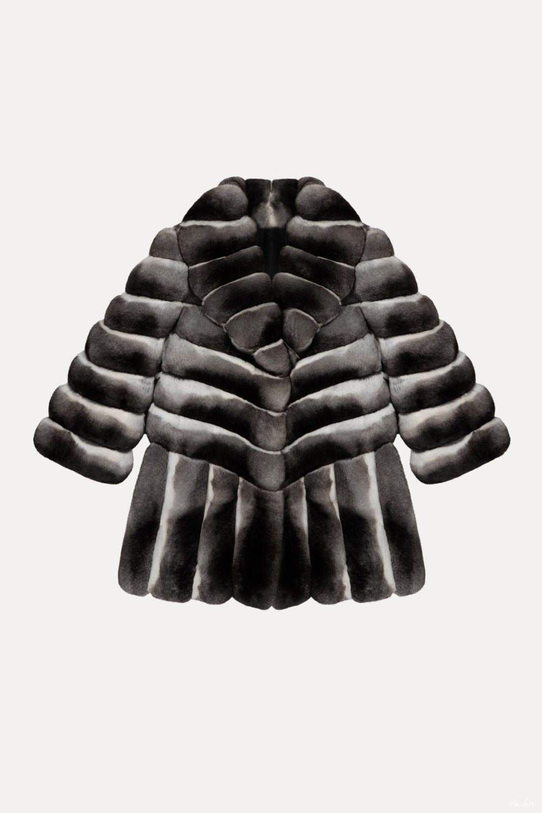 Natural Chinchilla Fur Coat - ADAMO