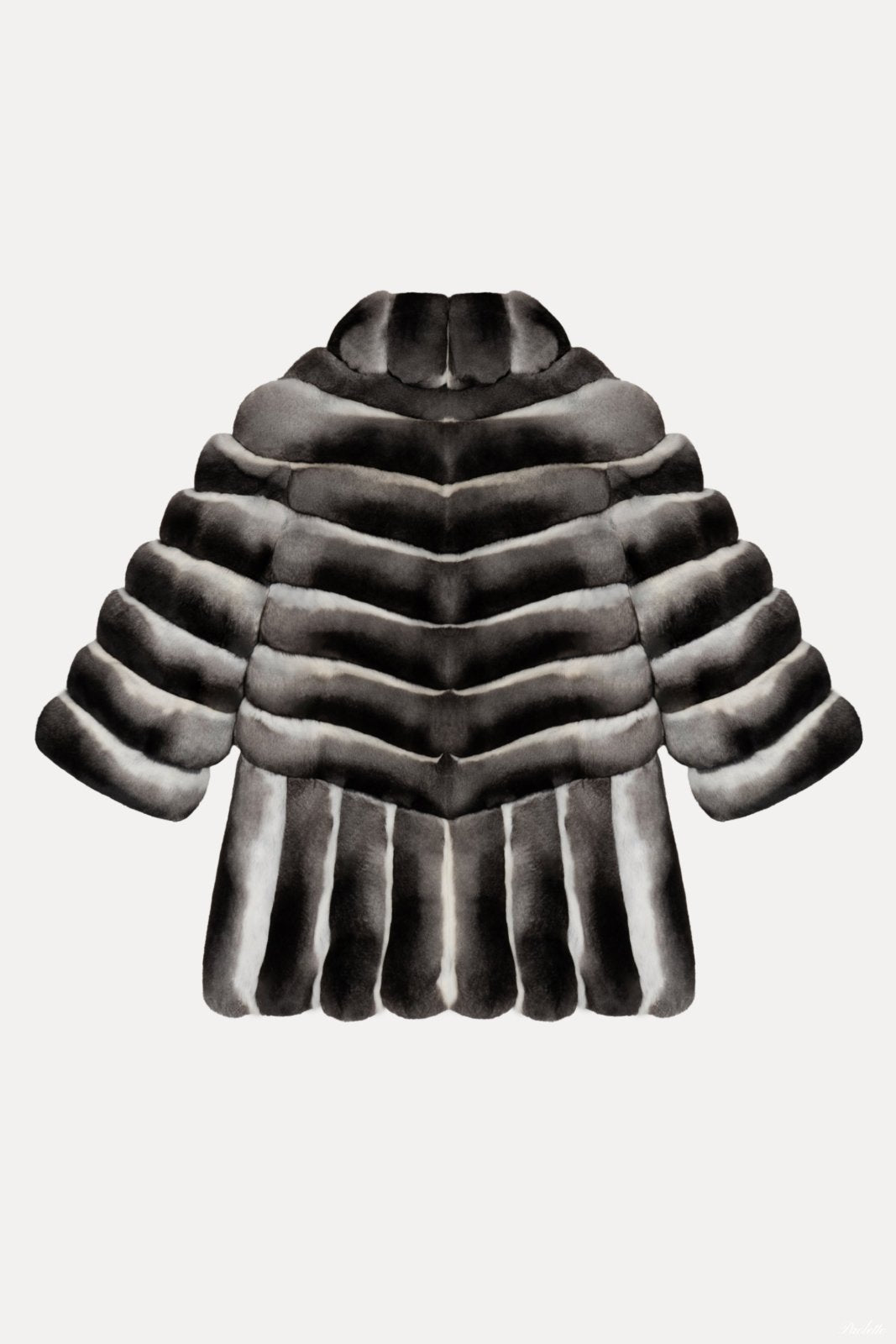 Natural Chinchilla Fur Coat - ADAMO