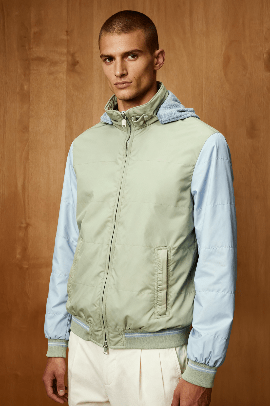 Olive Technical Bomber Jacket - ADAMO