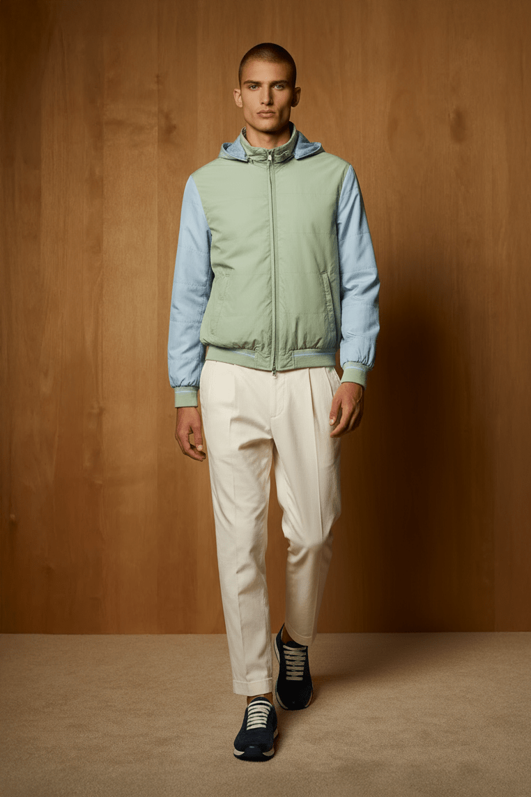 Olive Technical Bomber Jacket - ADAMO
