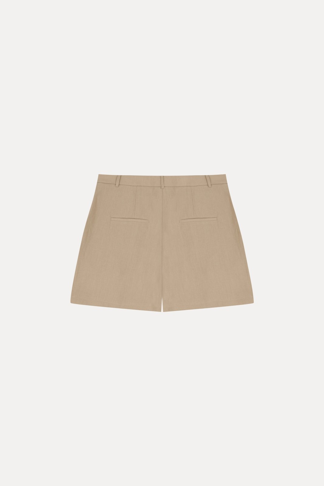 Sandstone Linen - Tailored Shorts - ADAMO