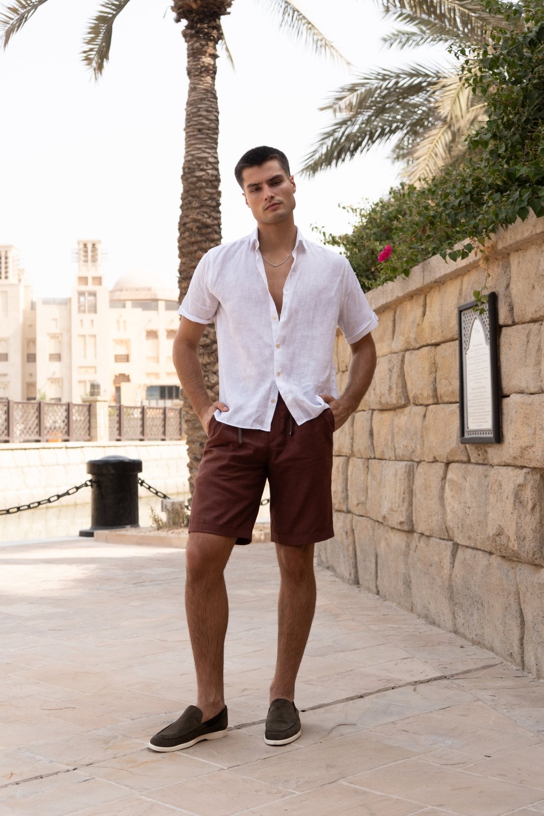 Seafarer Linen Shorts - ADAMO