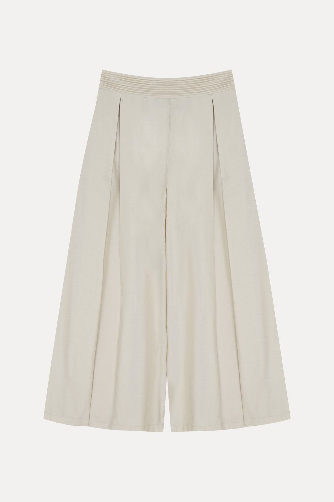 Semigrey Pleated Wide - Leg Culottes - ADAMO