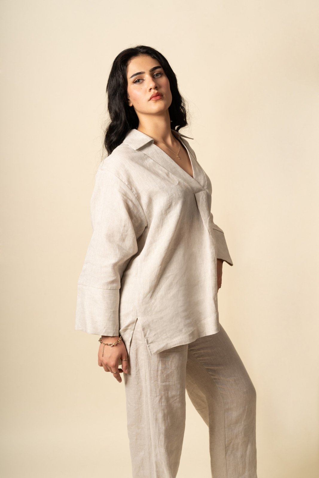 Semigrey Serenity Linen Set - ADAMO