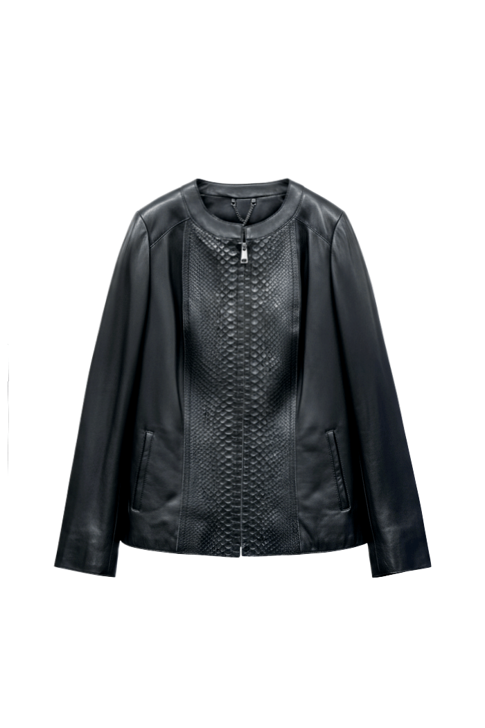 Serpente Inlay Nappa Jacket - ADAMO