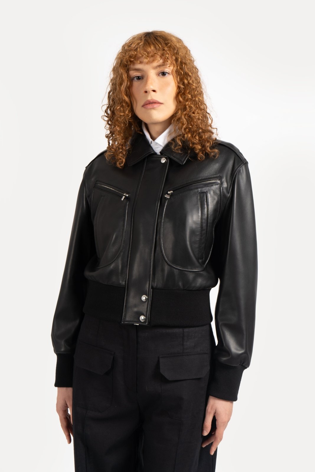 Sleek Leather Jacket - ADAMO