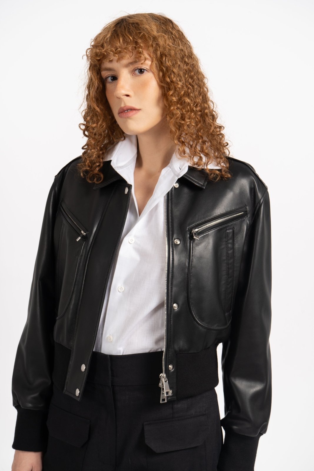 Sleek Leather Jacket - ADAMO