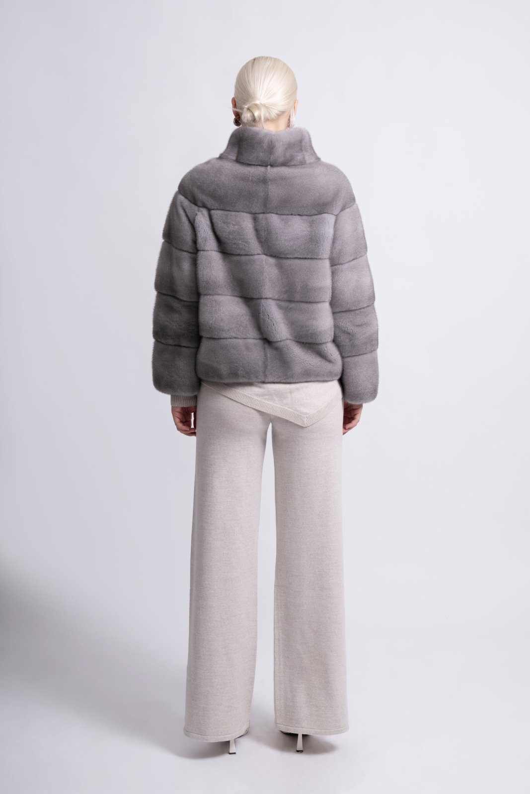 Smoky Pearl Mink Fur Jacket - ADAMO
