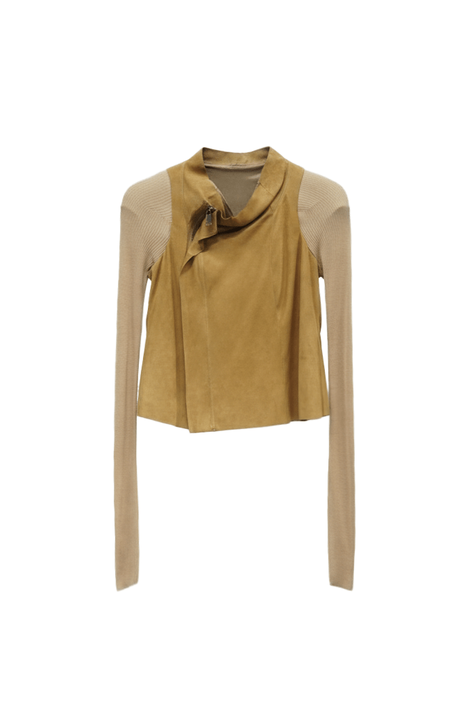 Suede Équilibre Knit - Sleeve Top - ADAMO