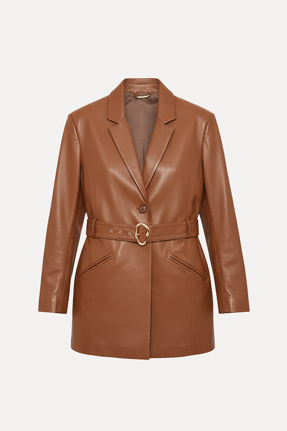 Valence Leather Blazer - ADAMO