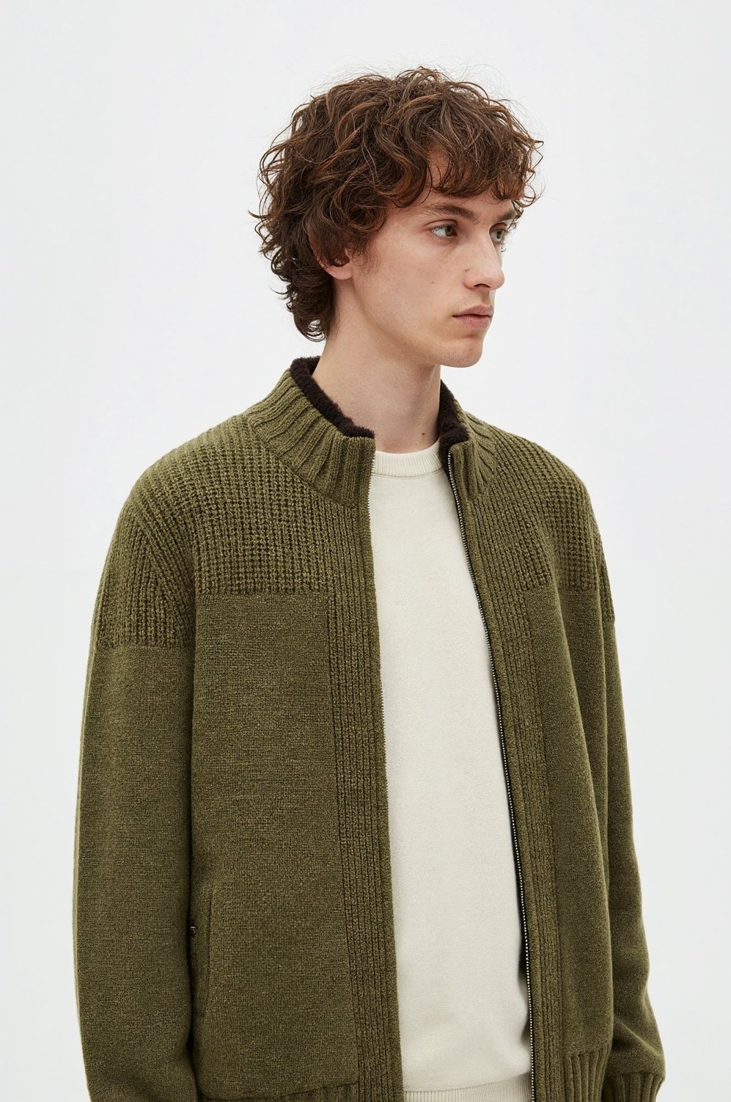 Verdant Haven Wool Cardigan - ADAMO