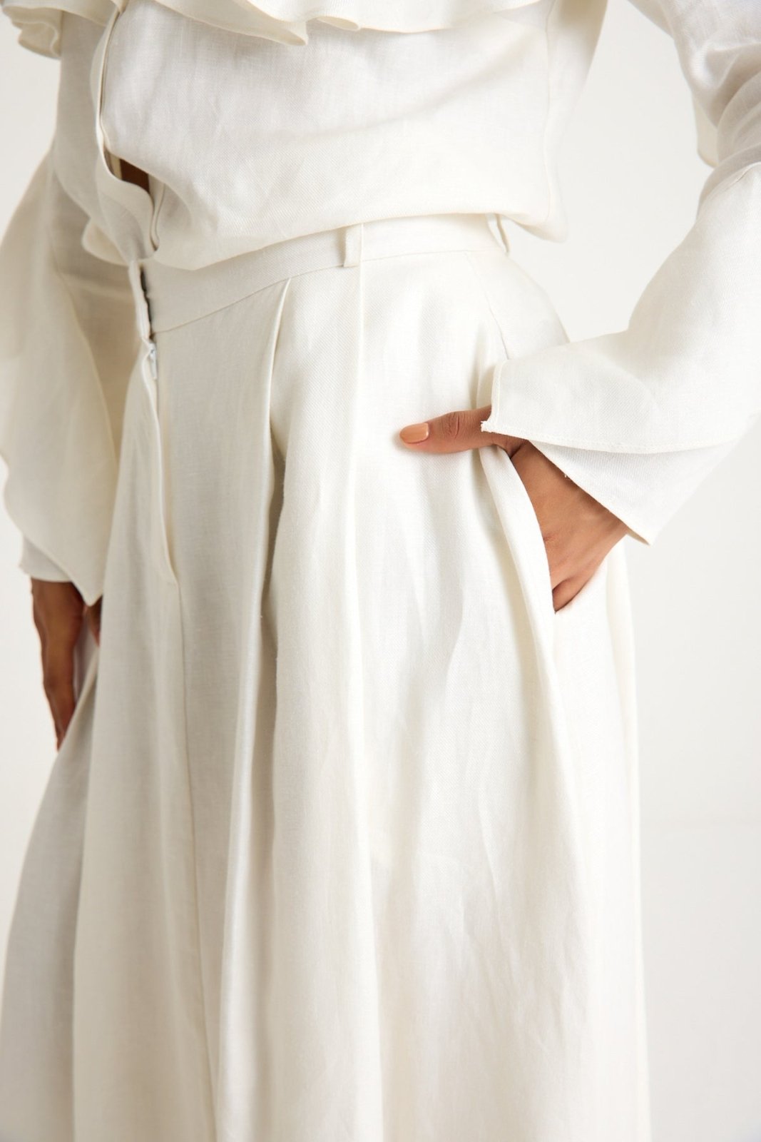 White Maxi Skirt - ADAMO
