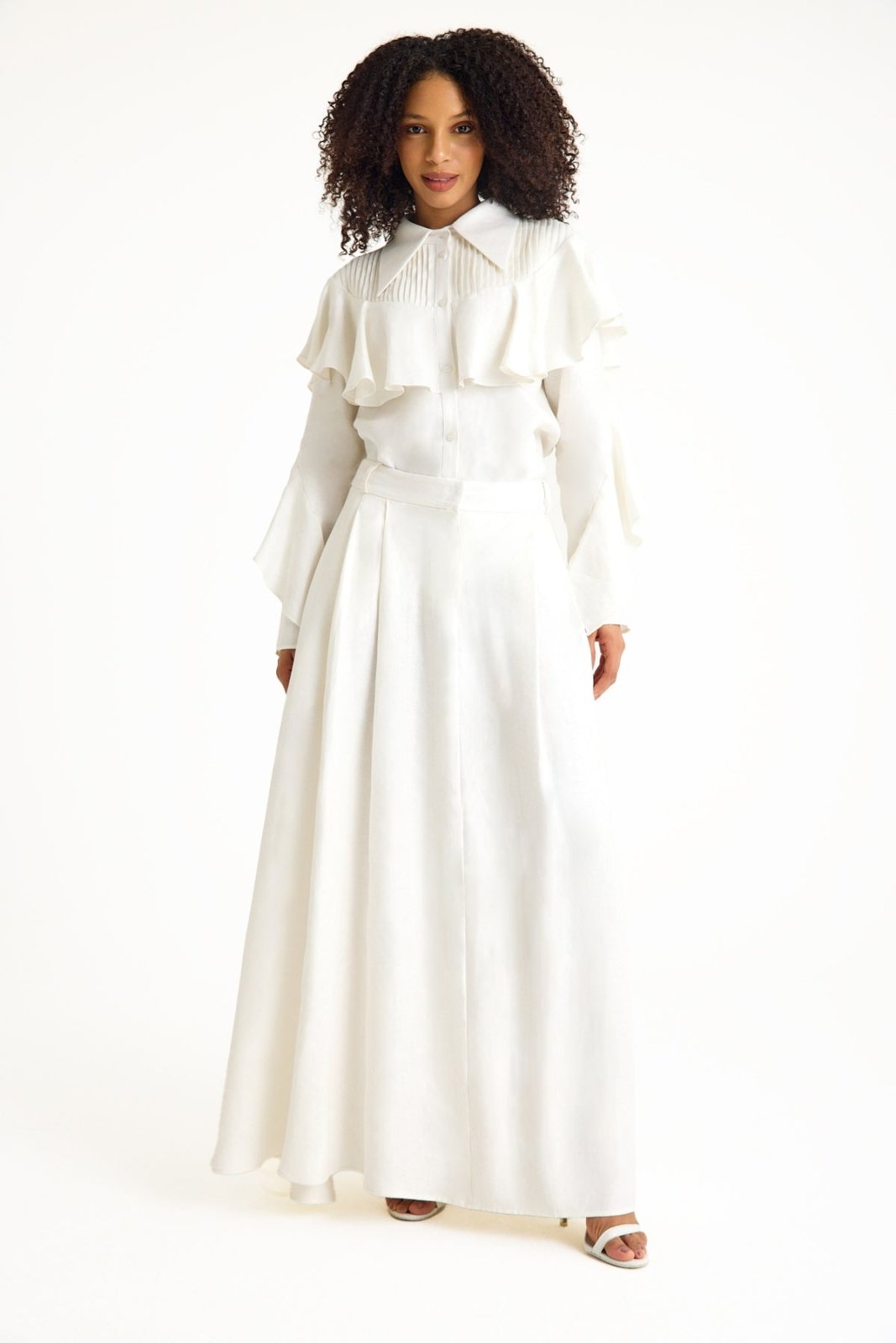 White Maxi Women's Skirt - ADAMO
