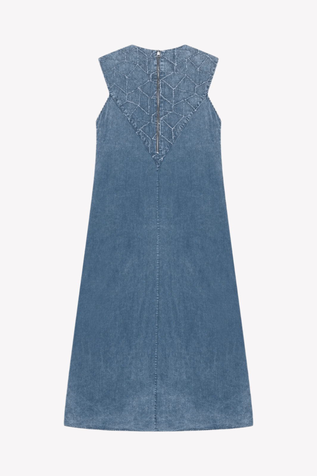 Yoke Denim Dress - ADAMO