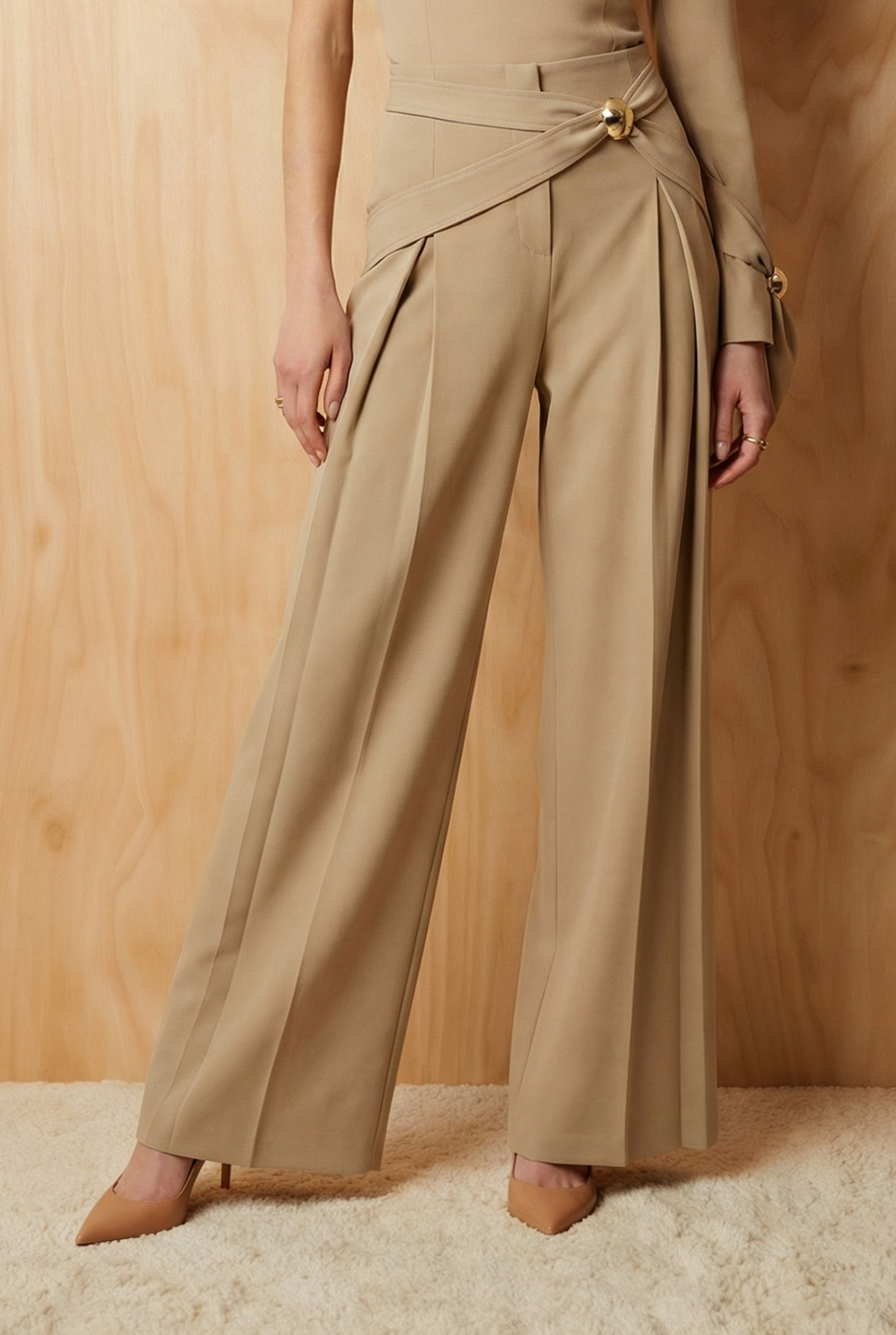 Valeri Artisan Draped Waist Trousers