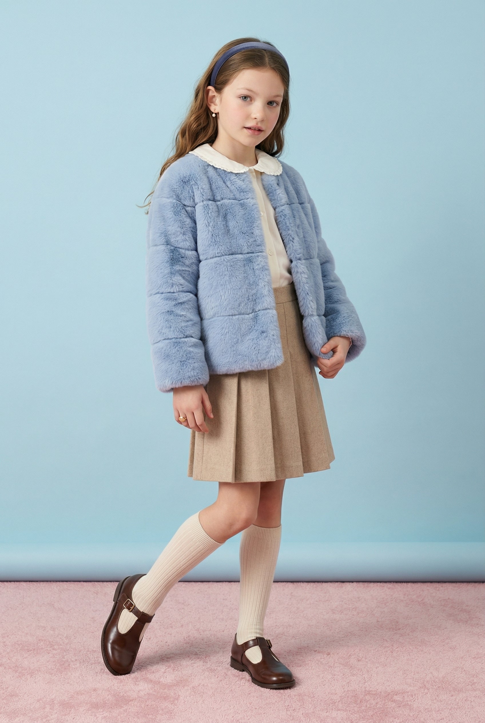 Celeste Plush Rex Fur Jacket