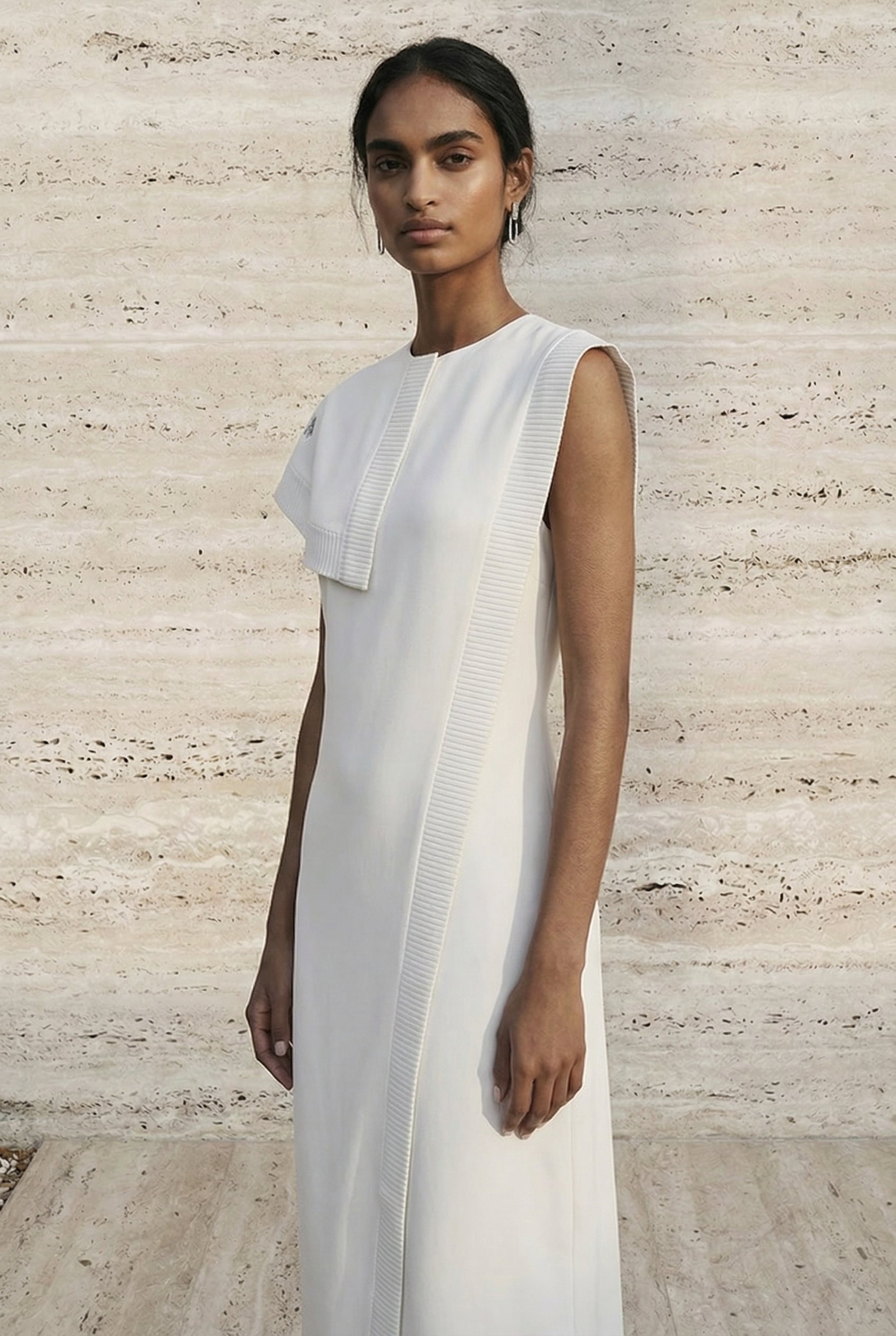 Calista Draped Panel Maxi Dress