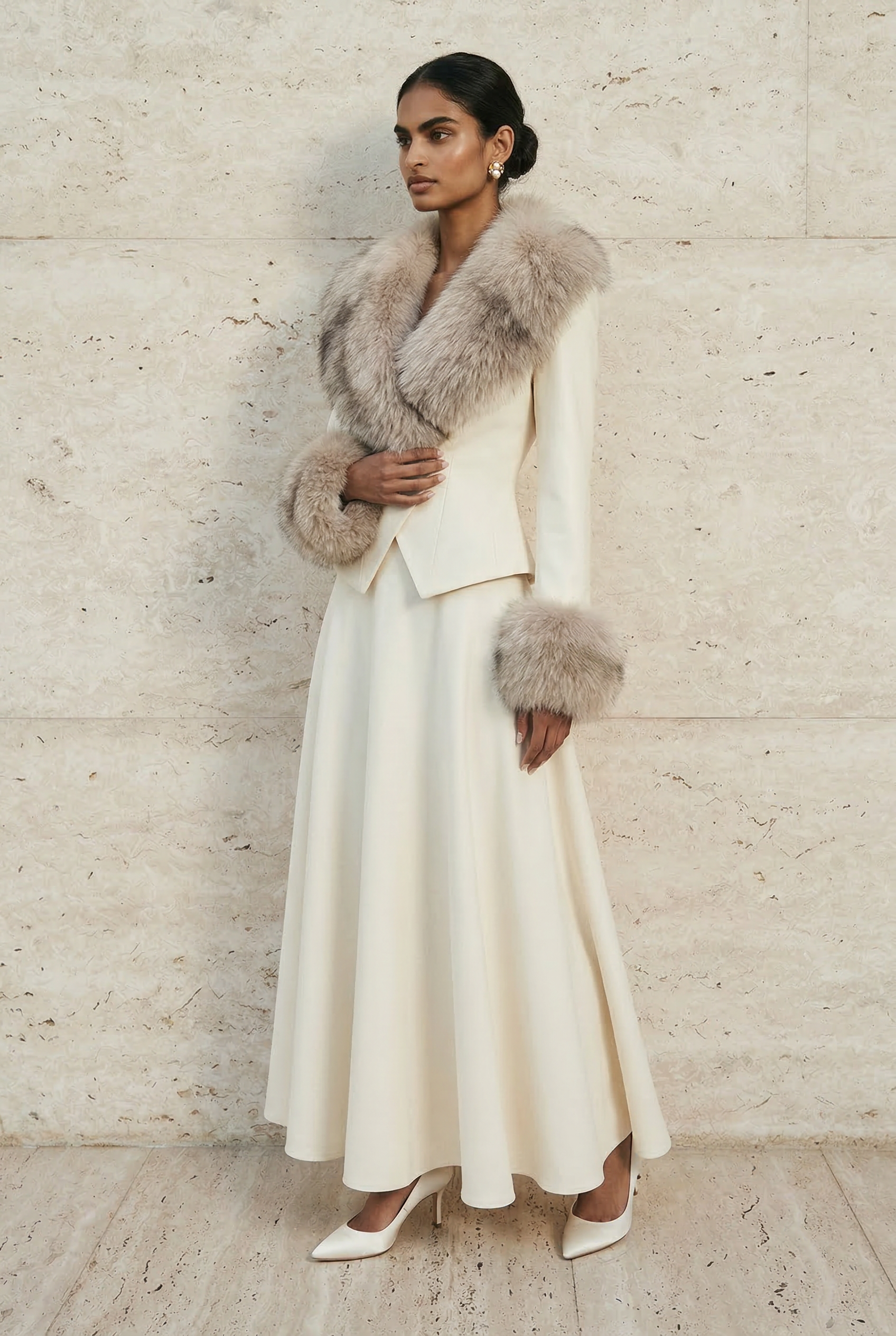Celestine Tailored A-Line Skirt