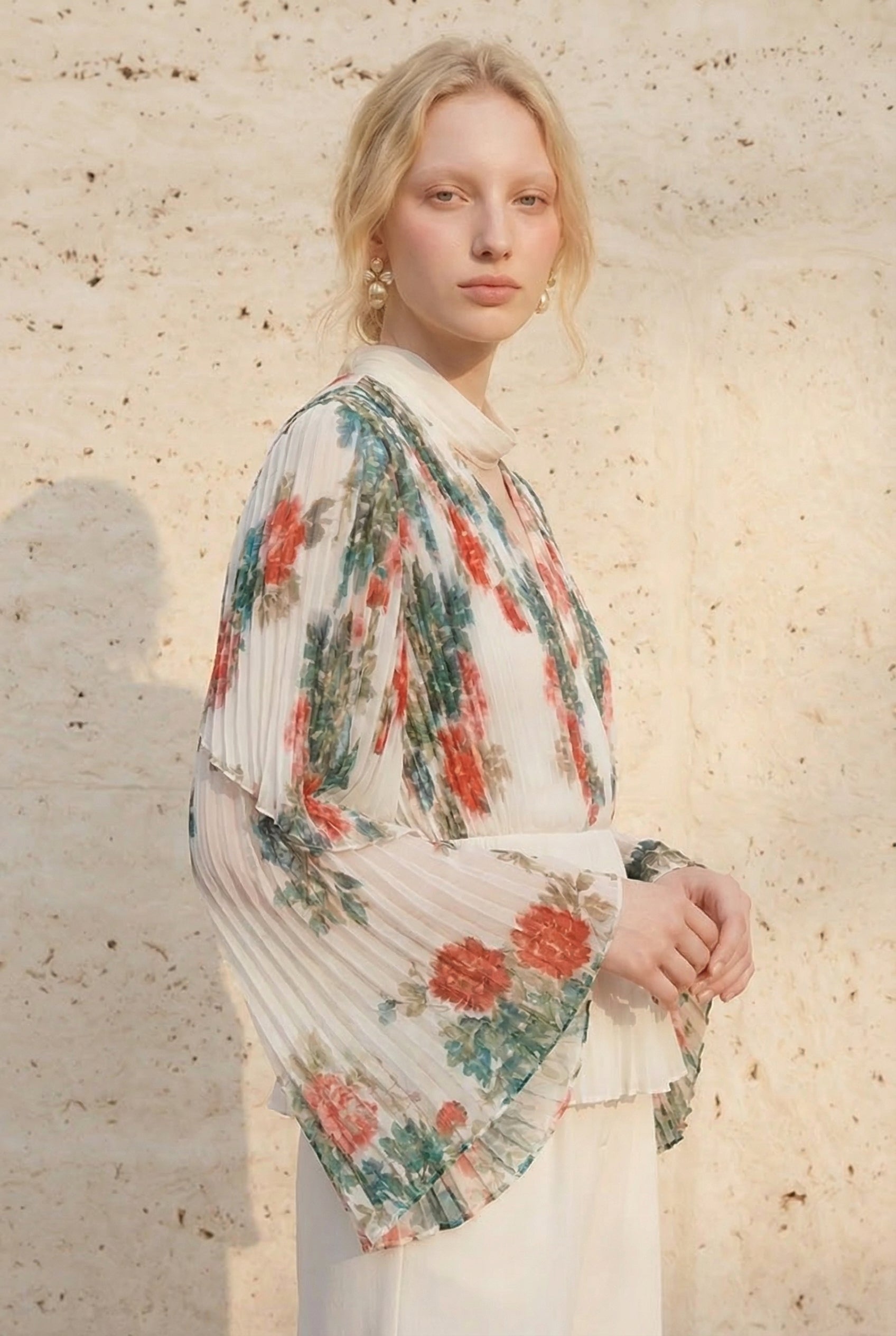 Rosaline Pleated Garden Ensemble