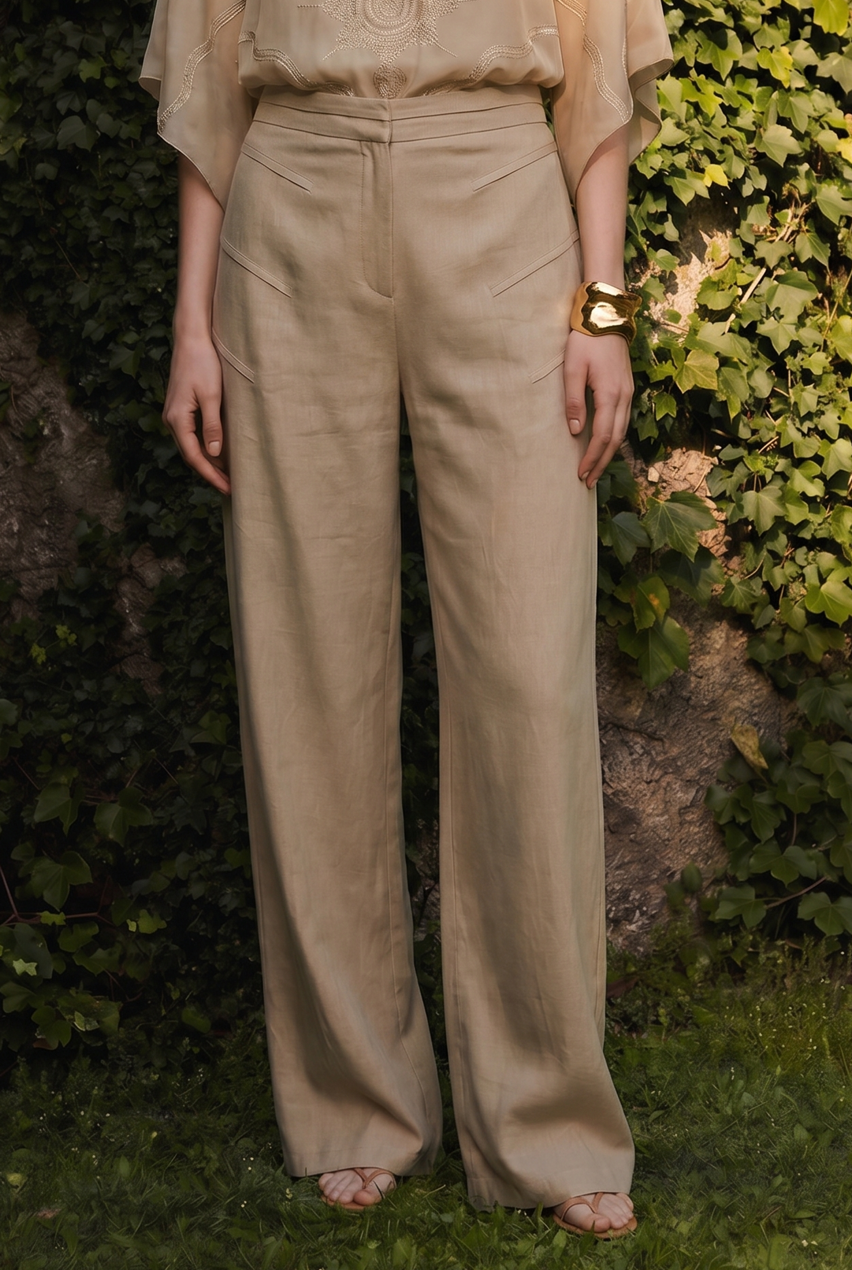 Serapha Fluid Wide-Leg Trousers