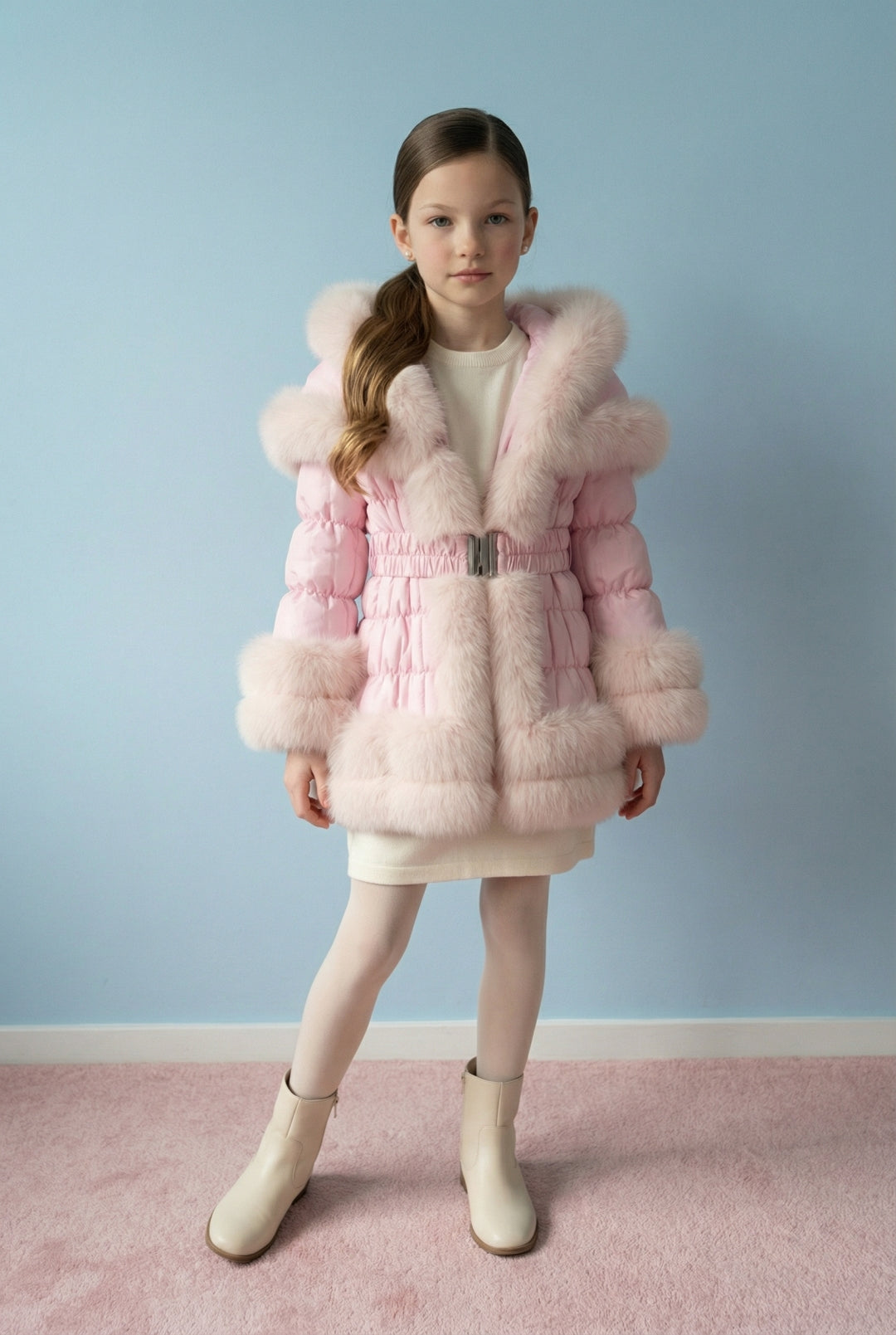 Petite Royale Fox Trim Jacket