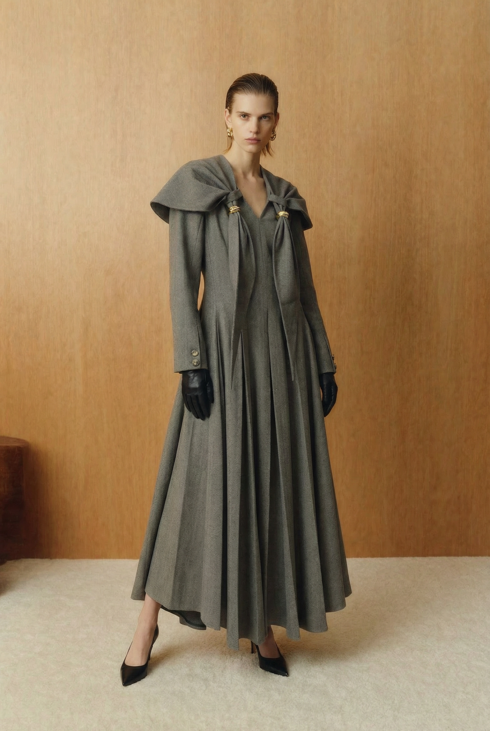 Grey Empress Tailored Dress