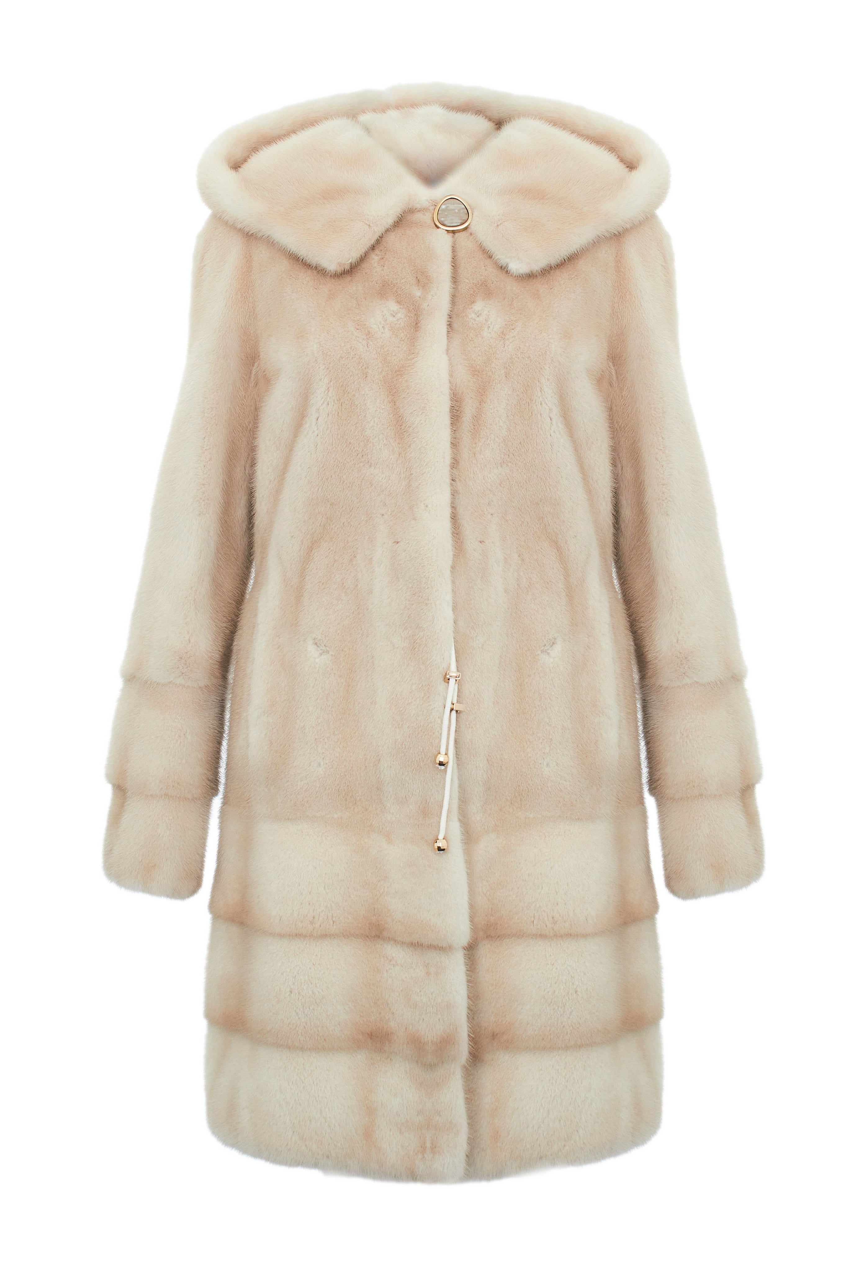 Pearl Long Mink Fur Coat