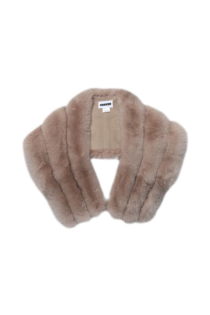 Lavander Color Blue Fox Fur Shawl