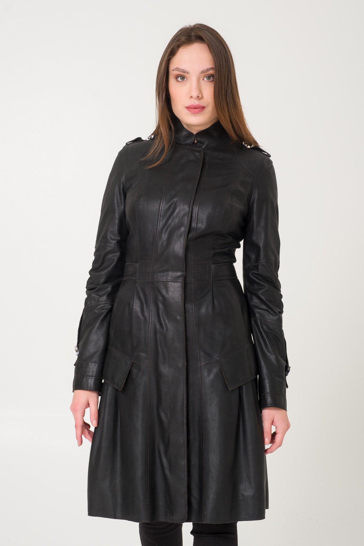 Black Leather Coat