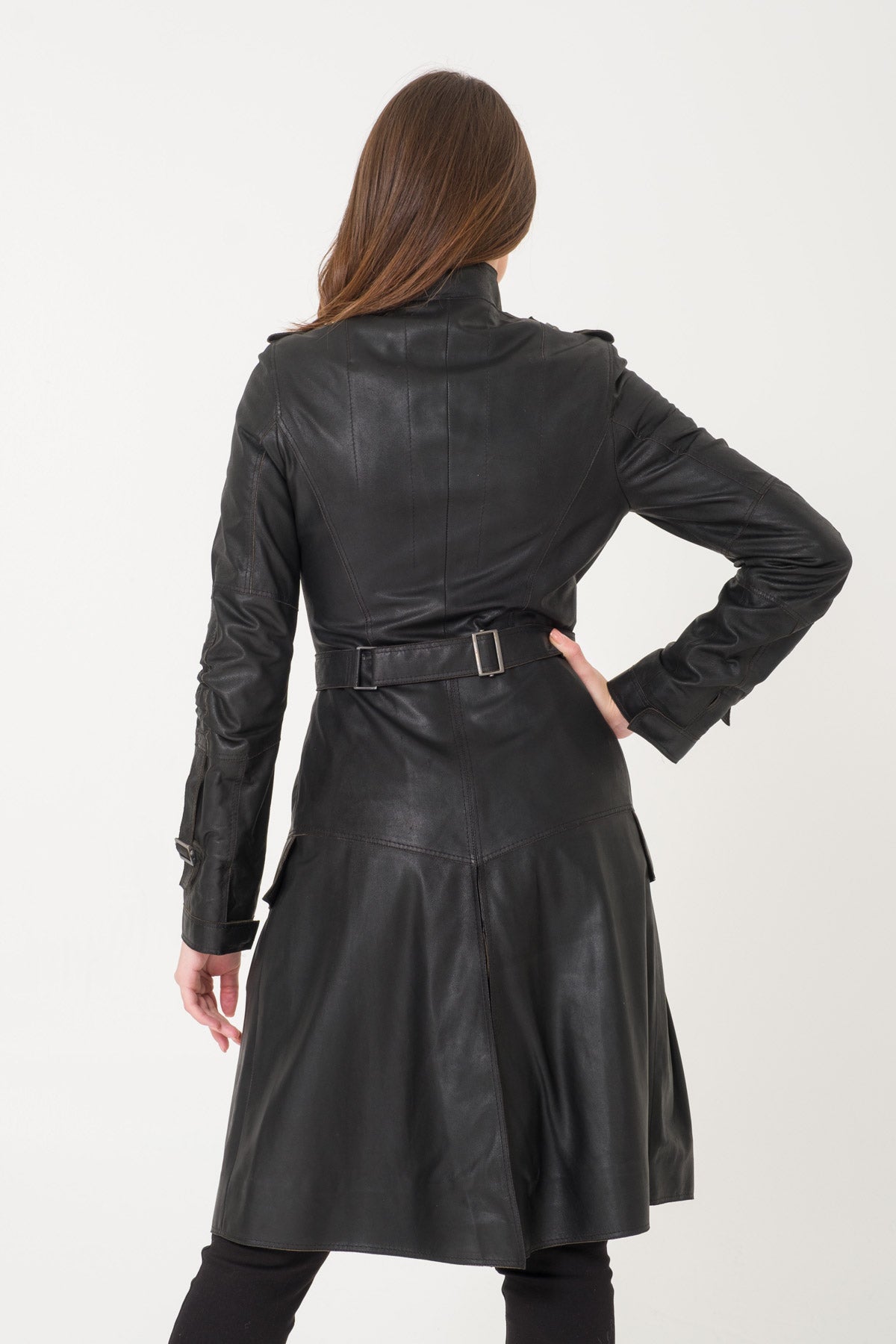 Black Leather Coat