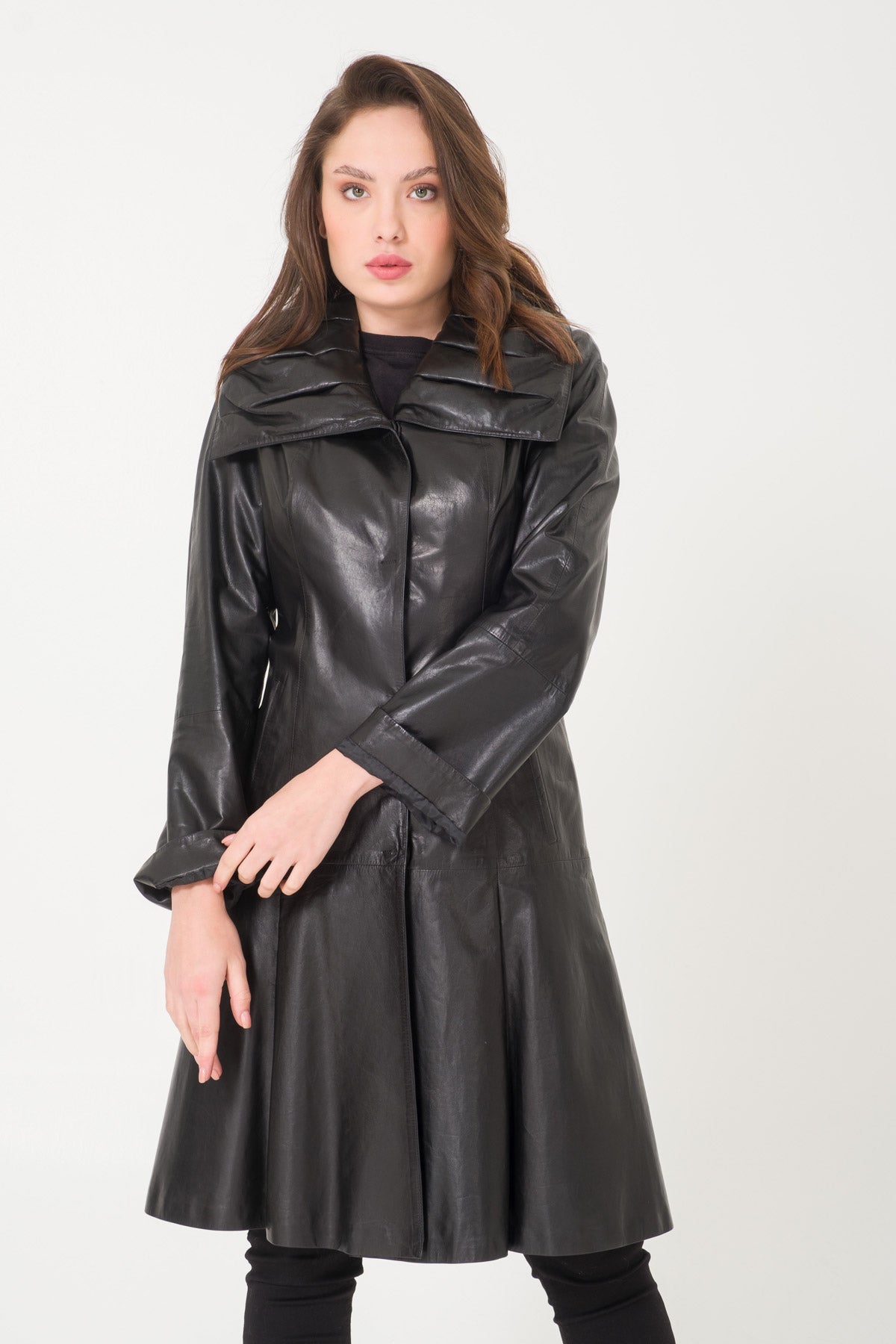 Black Leather Coat