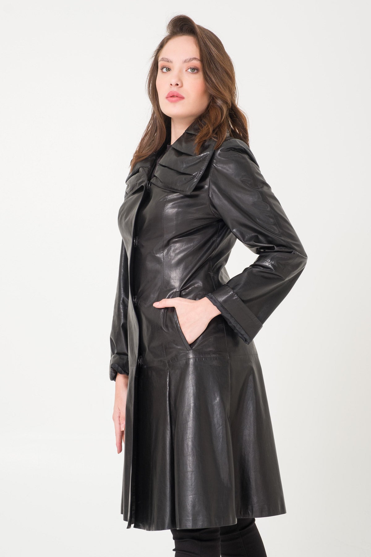 Black Leather Coat