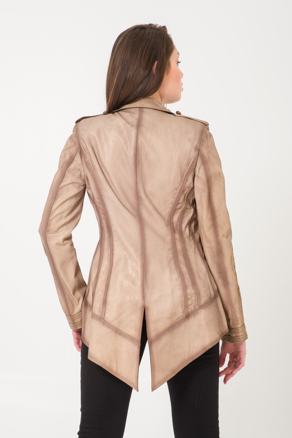 Grey Leather Jacket