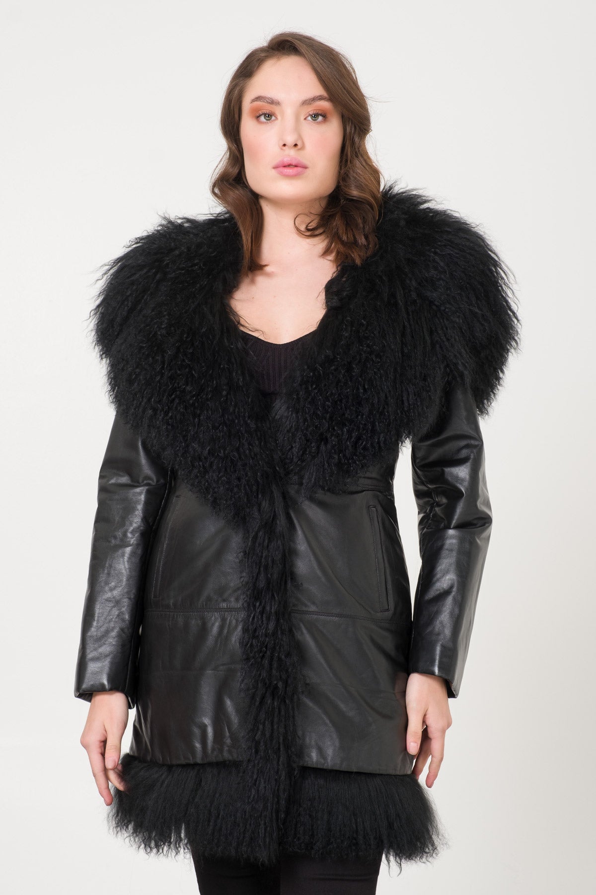 Black Leather Coat