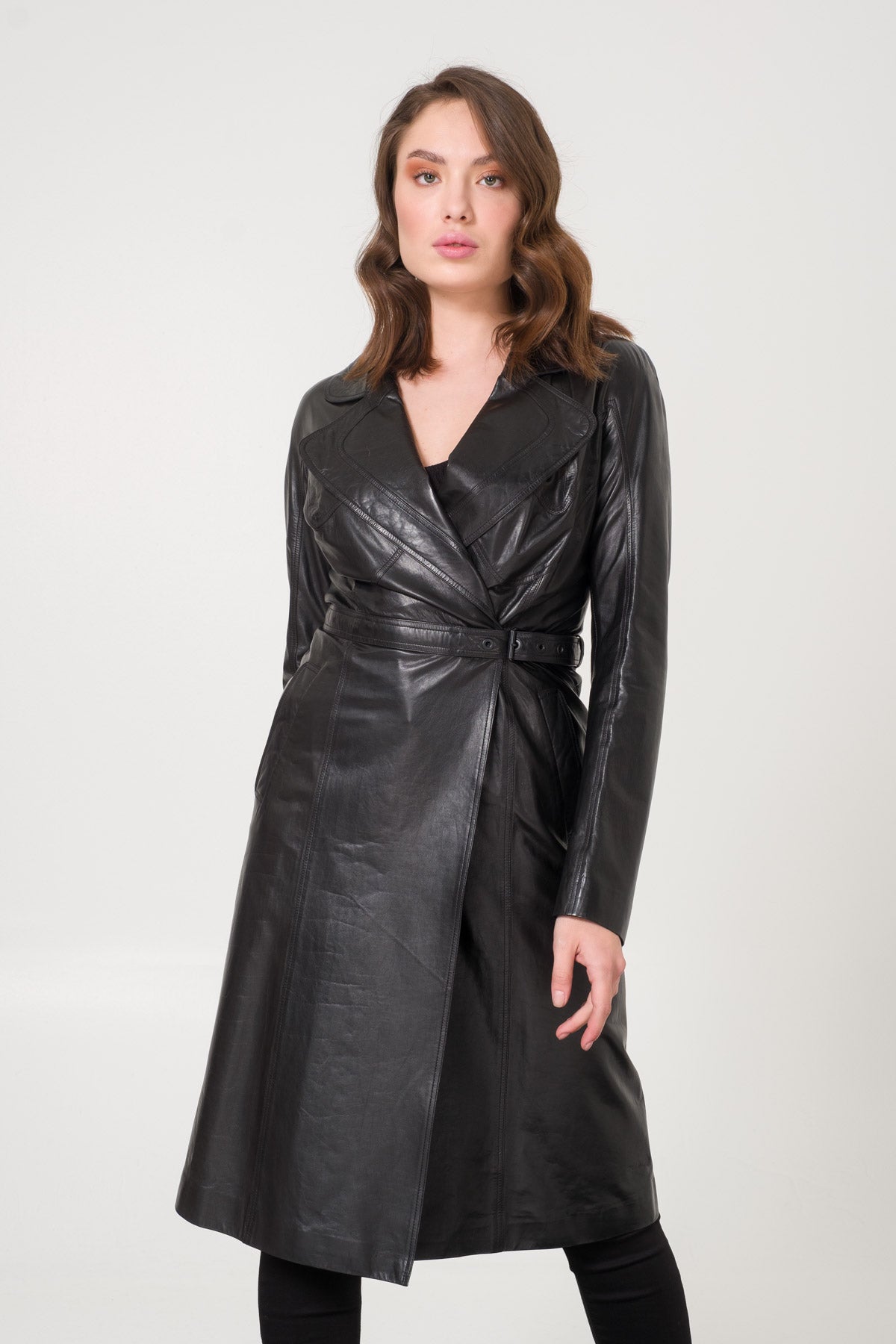 Black Leather Coat
