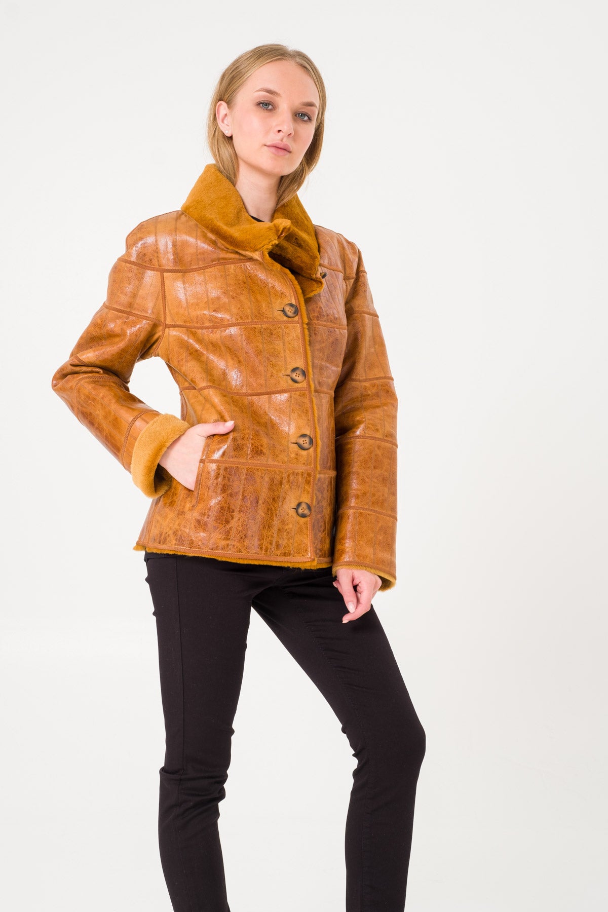 Yellow Leather Jacket