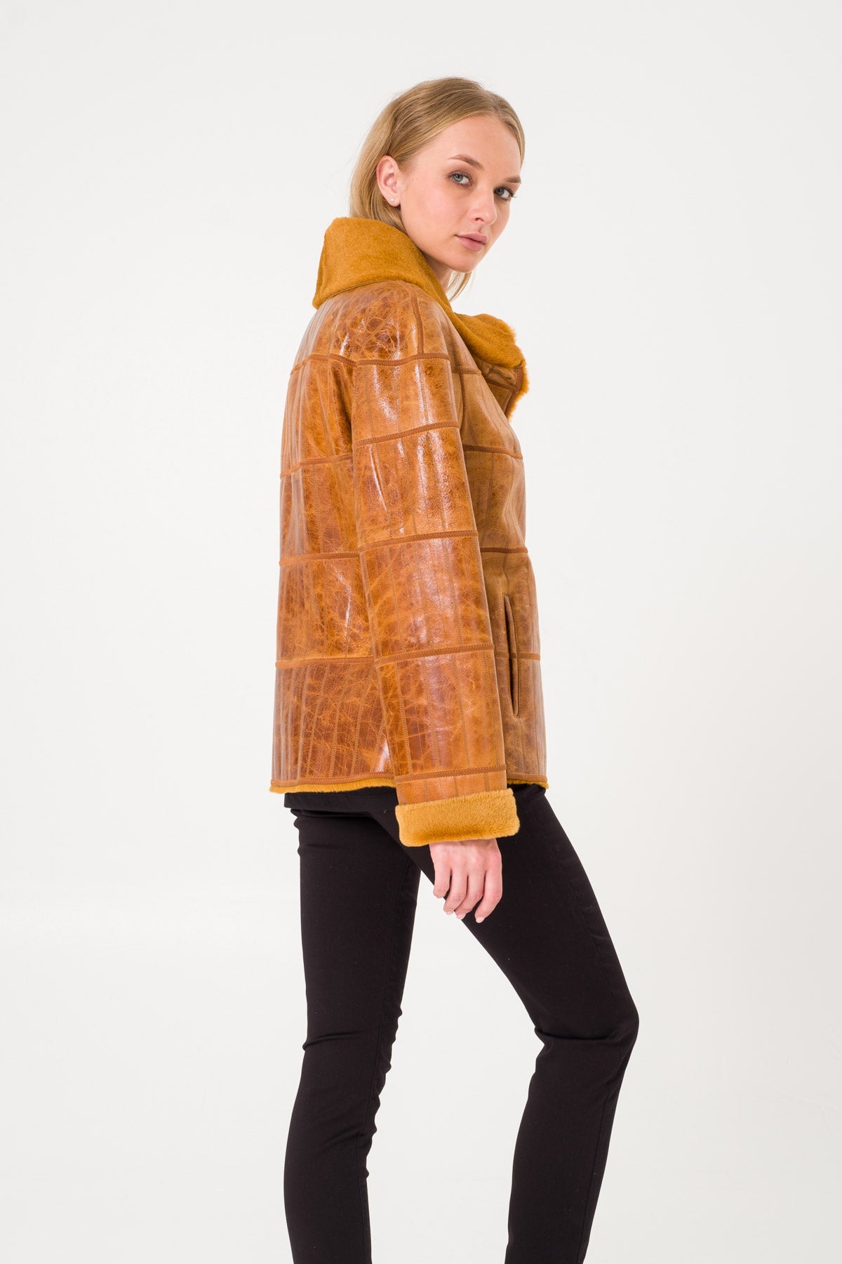 Yellow Leather Jacket