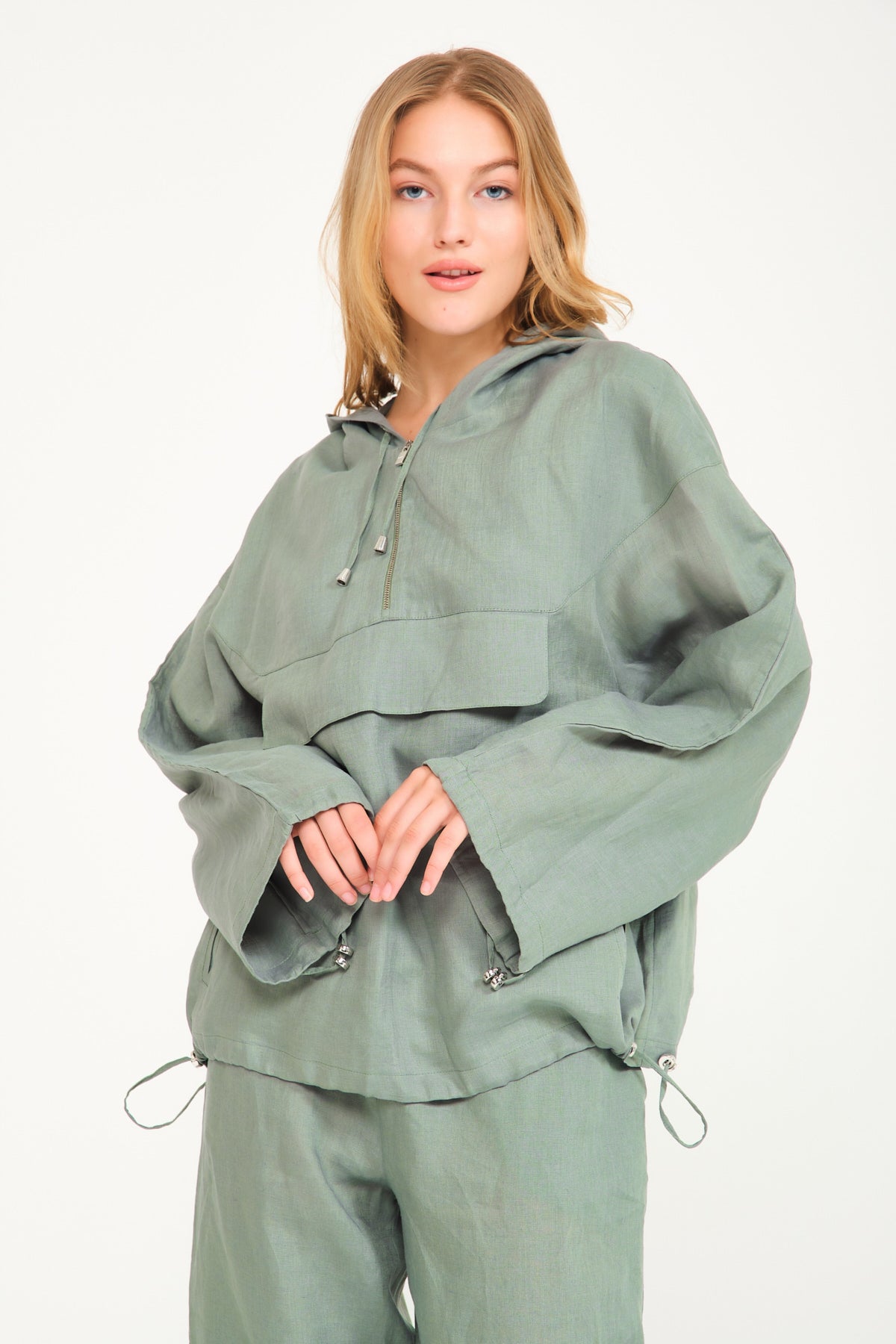 Khaki Waterproof Hoodie & Pants Set