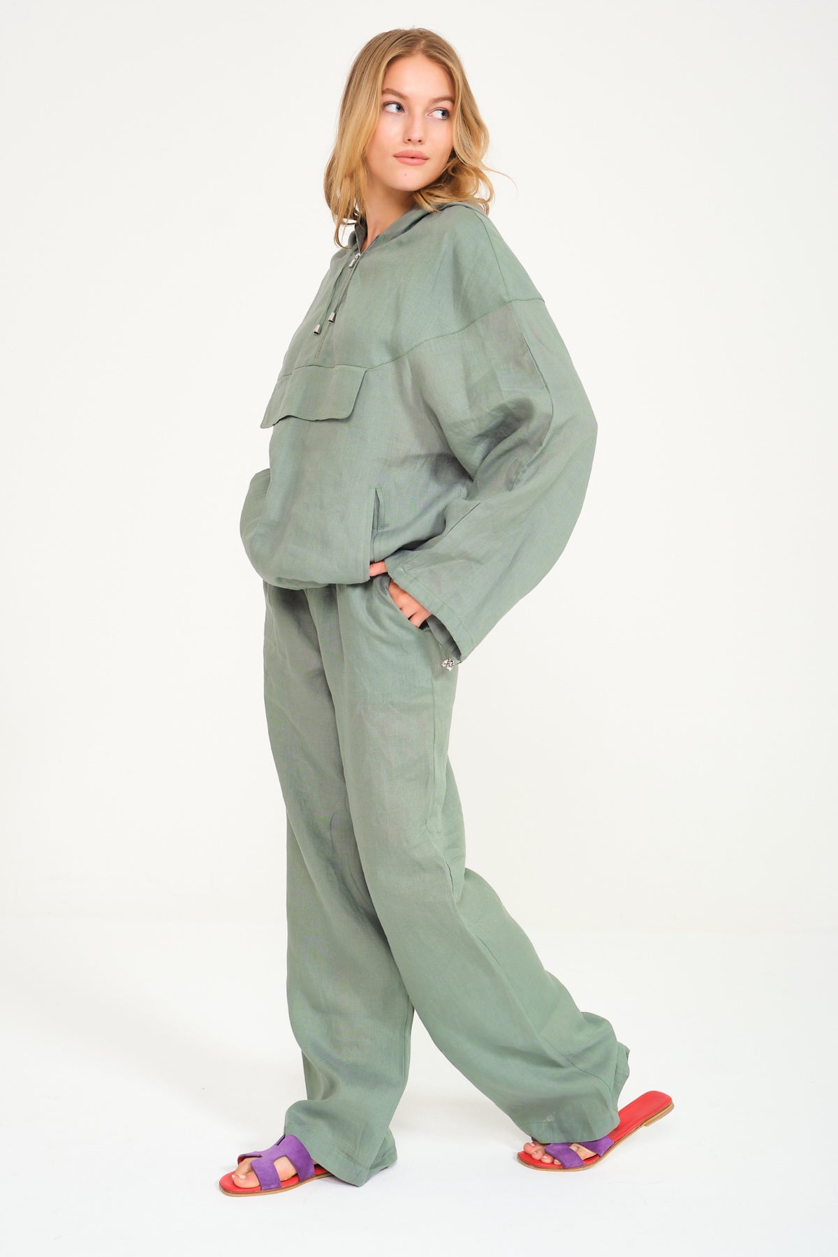 Khaki Waterproof Hoodie & Pants Set