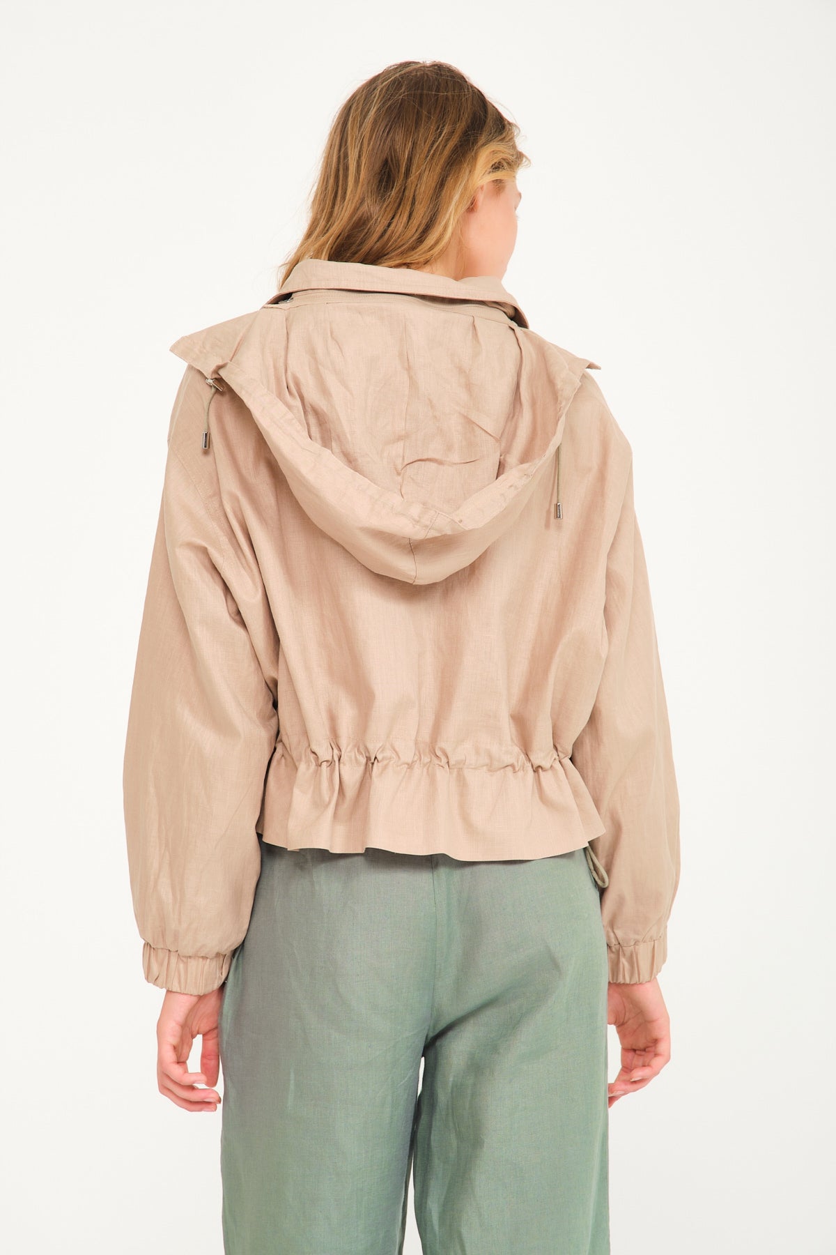 Taupe Linen Jacket