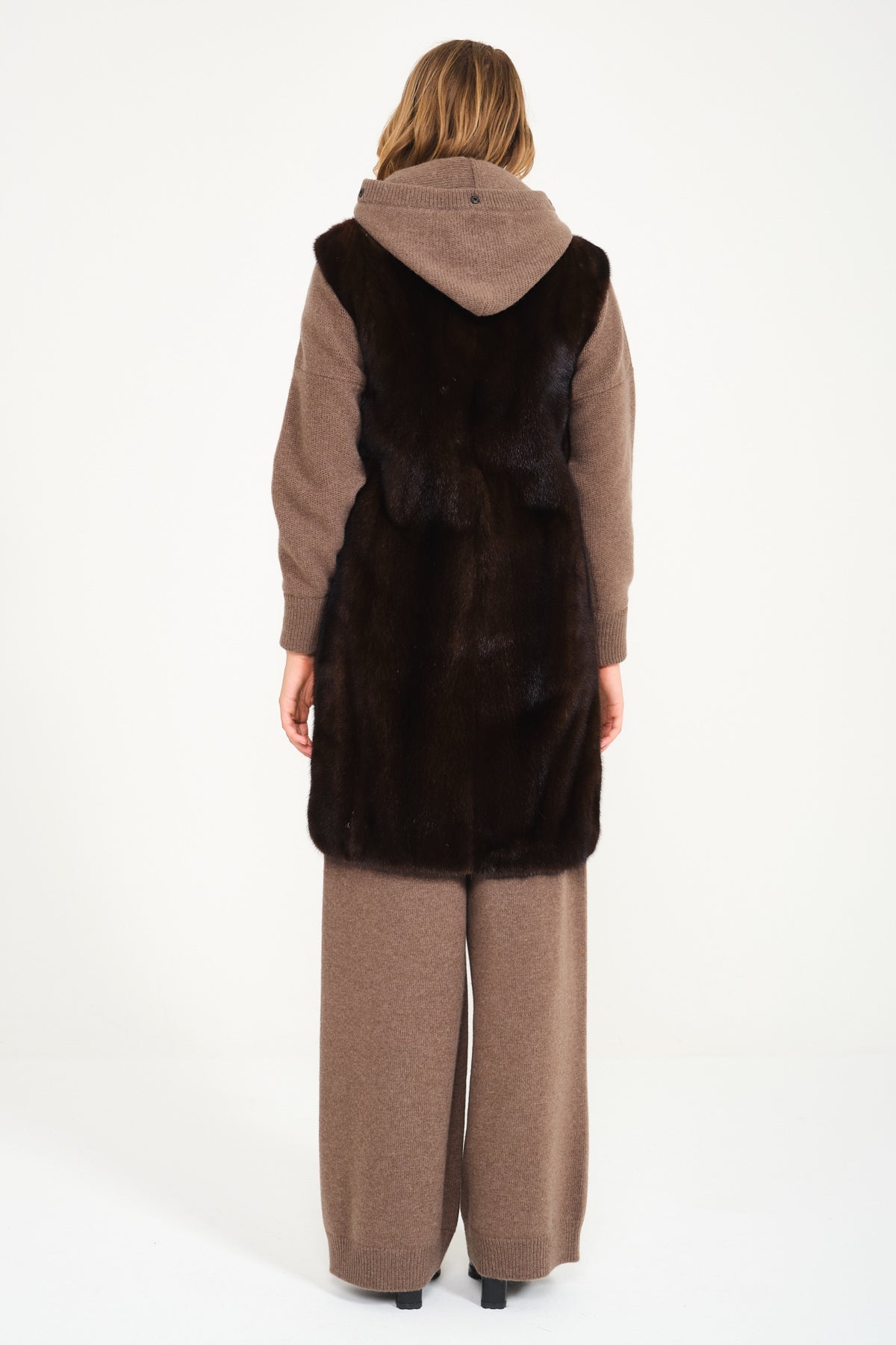 Brown Mink Fur Vest
