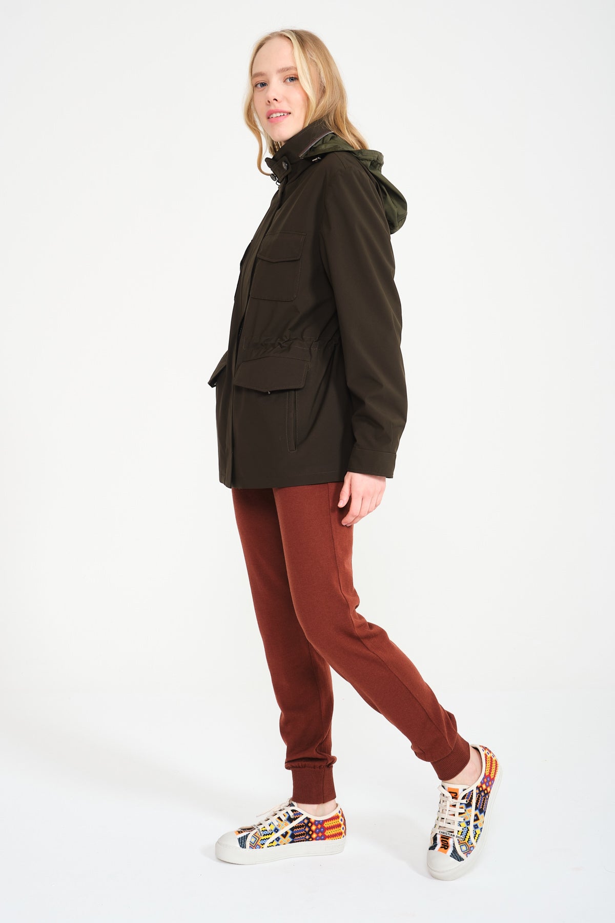 Khaki Waterproof Coat