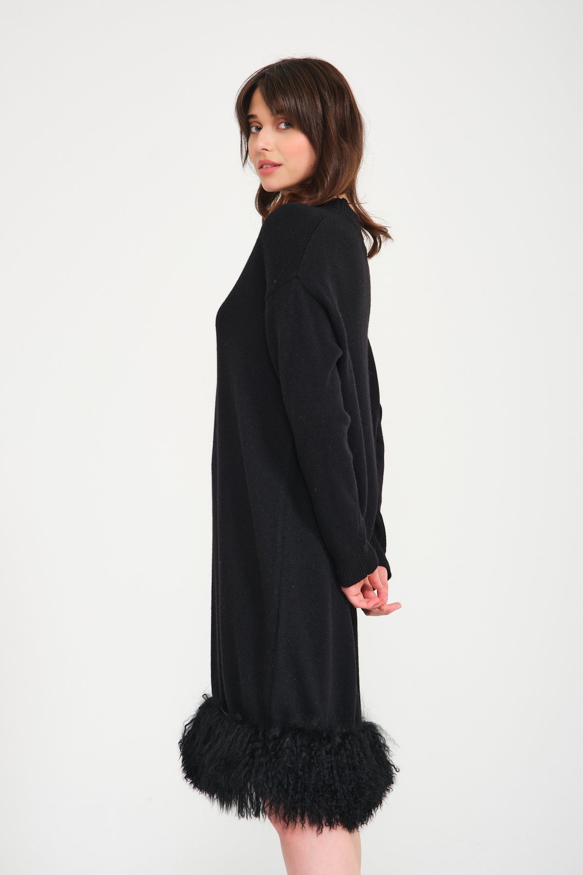 Black Knit Dress