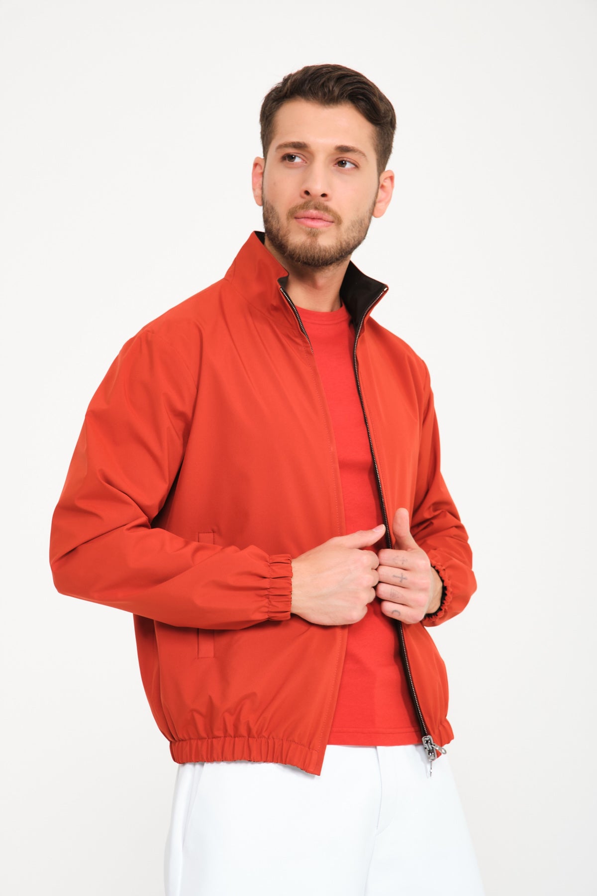 Terracotta Double Face Waterproof Jacket