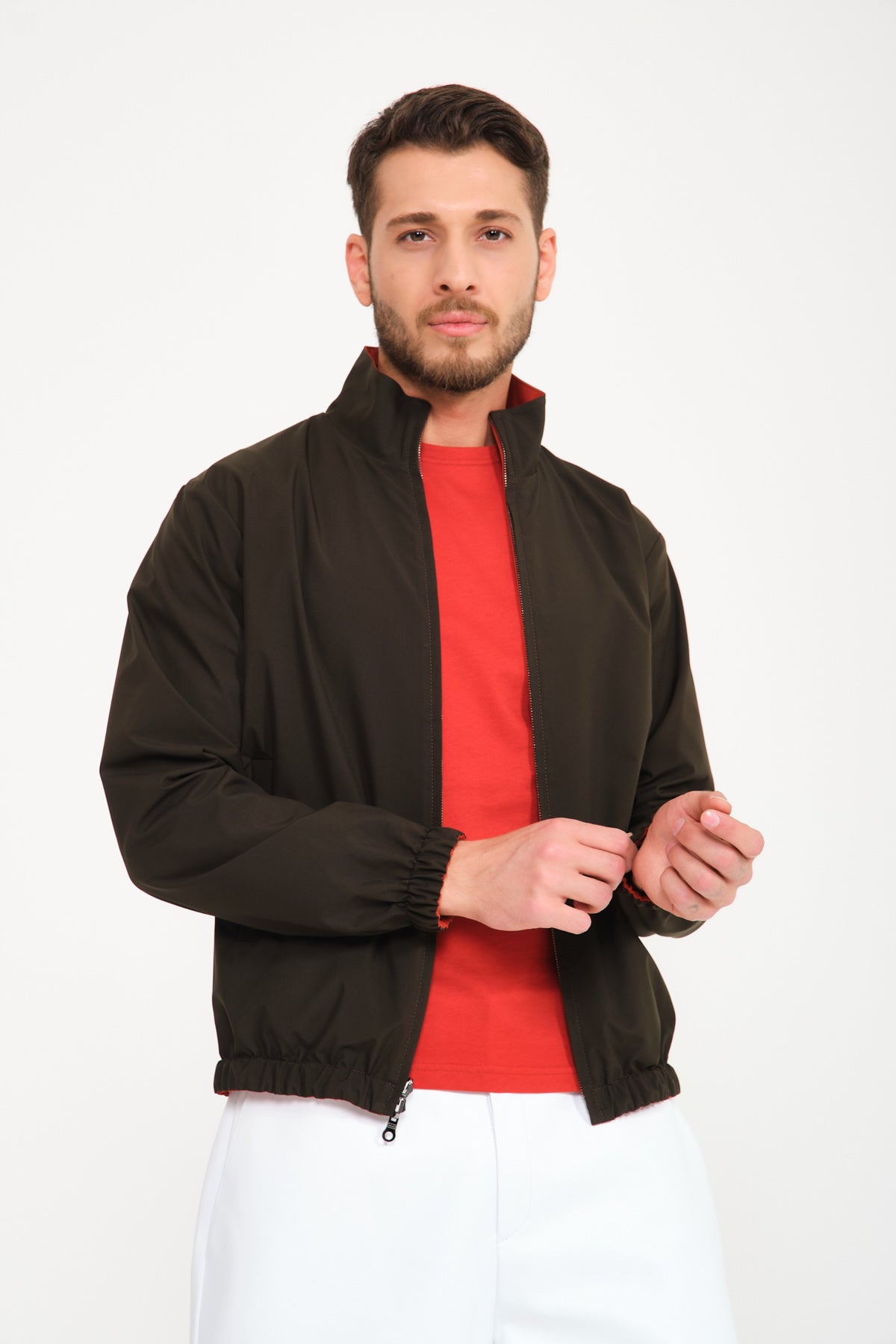 Terracotta Double Face Waterproof Jacket